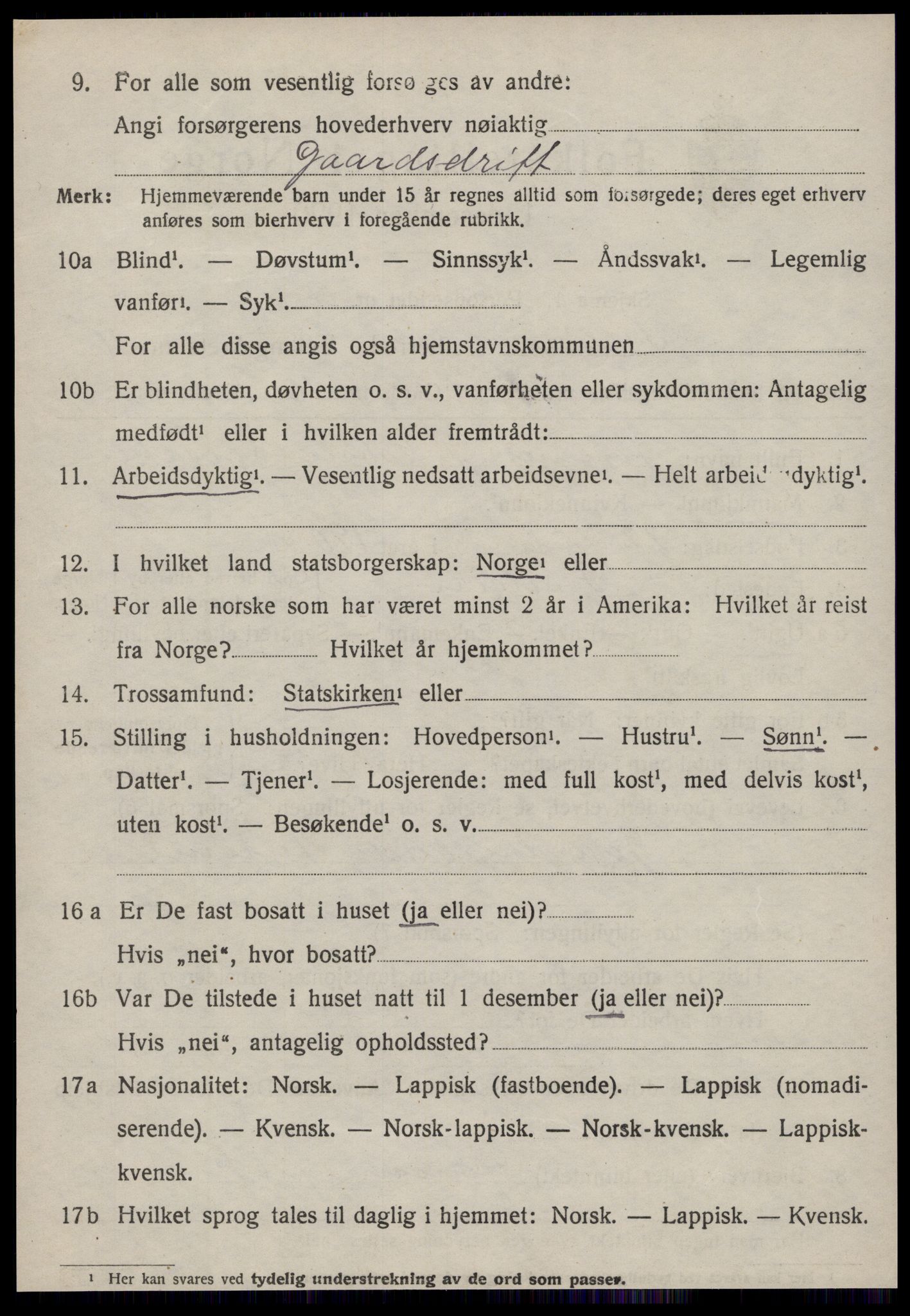 SAT, Folketelling 1920 for 1616 Fillan herred, 1920, s. 1767