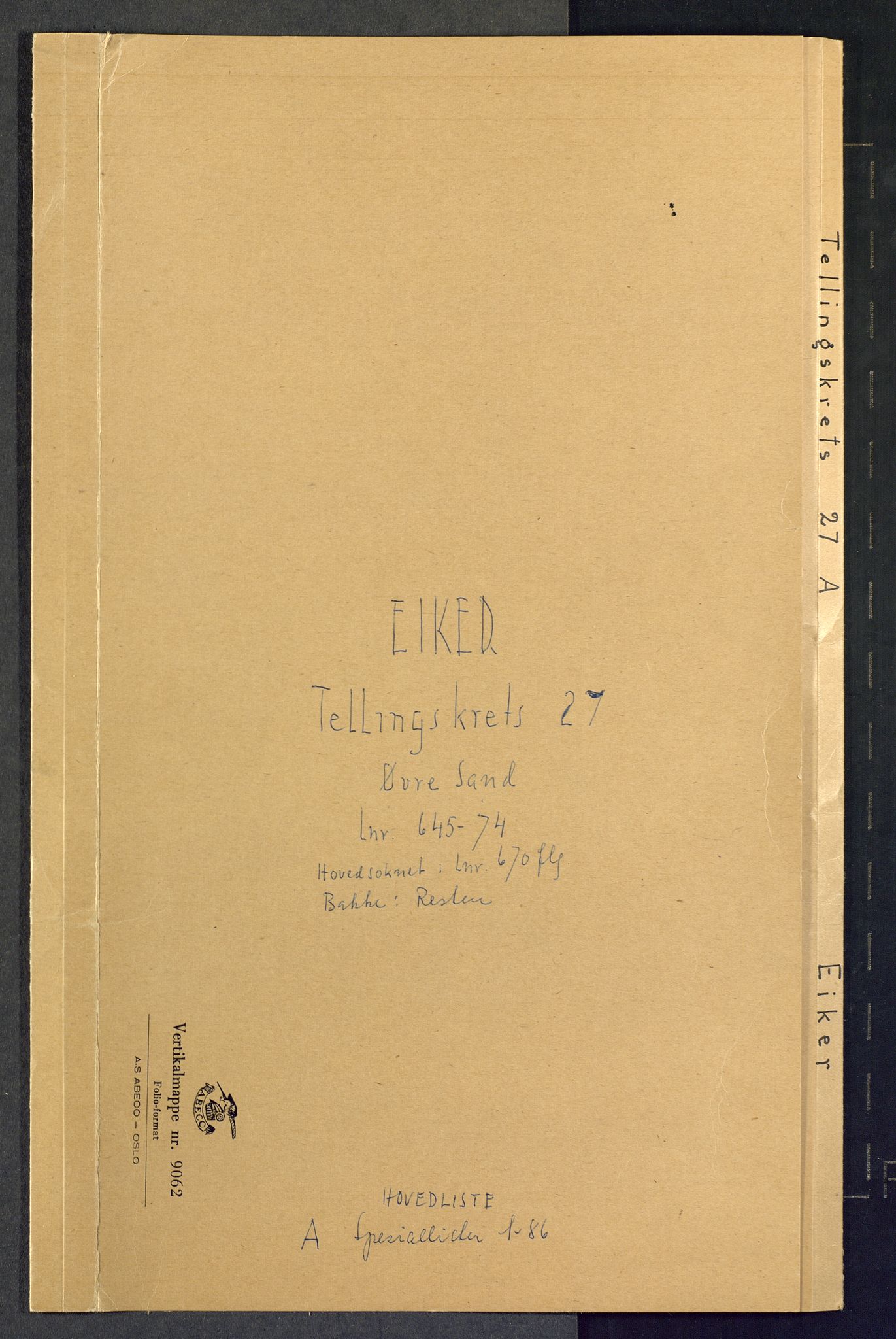 SAKO, Folketelling 1875 for 0624P Eiker prestegjeld, 1875, s. 145