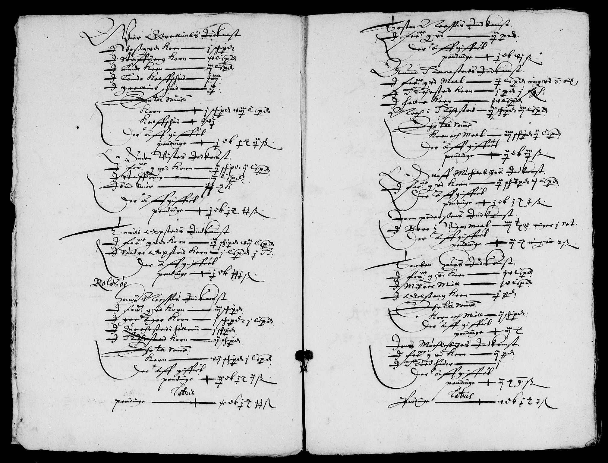 Rentekammeret inntil 1814, Reviderte regnskaper, Lensregnskaper, AV/RA-EA-5023/R/Rb/Rbc/L0002: Tune, Åbygge og Veme len, 1635-1639