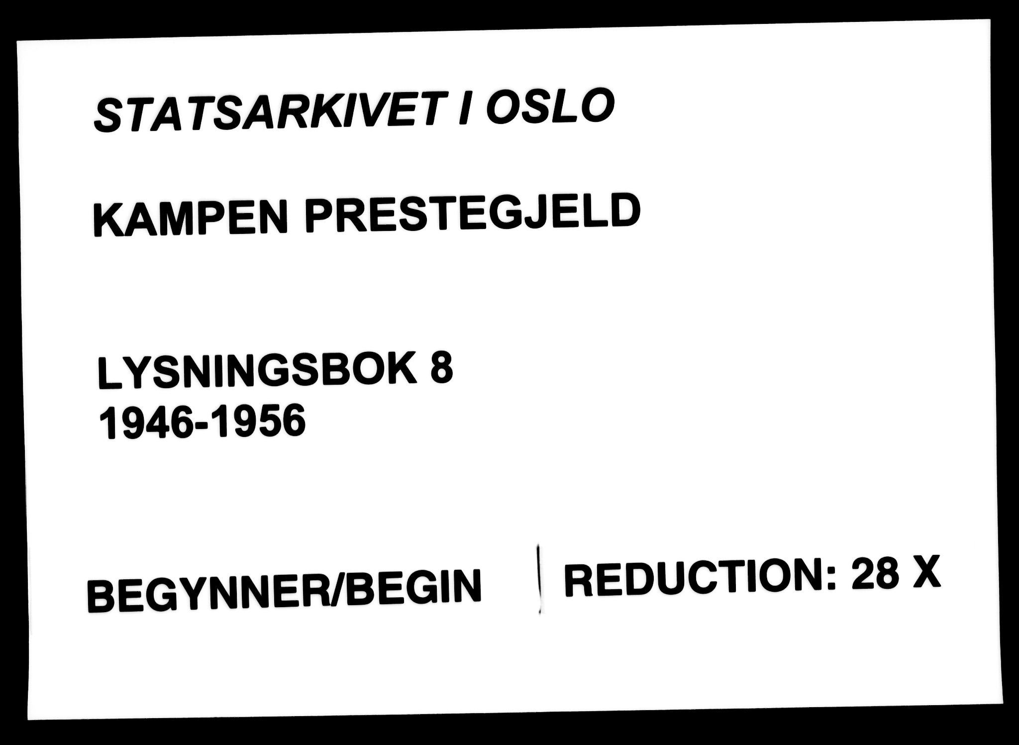 Kampen prestekontor Kirkebøker, AV/SAO-A-10853/H/Ha/L0008: Lysningsprotokoll nr. 8, 1946-1956