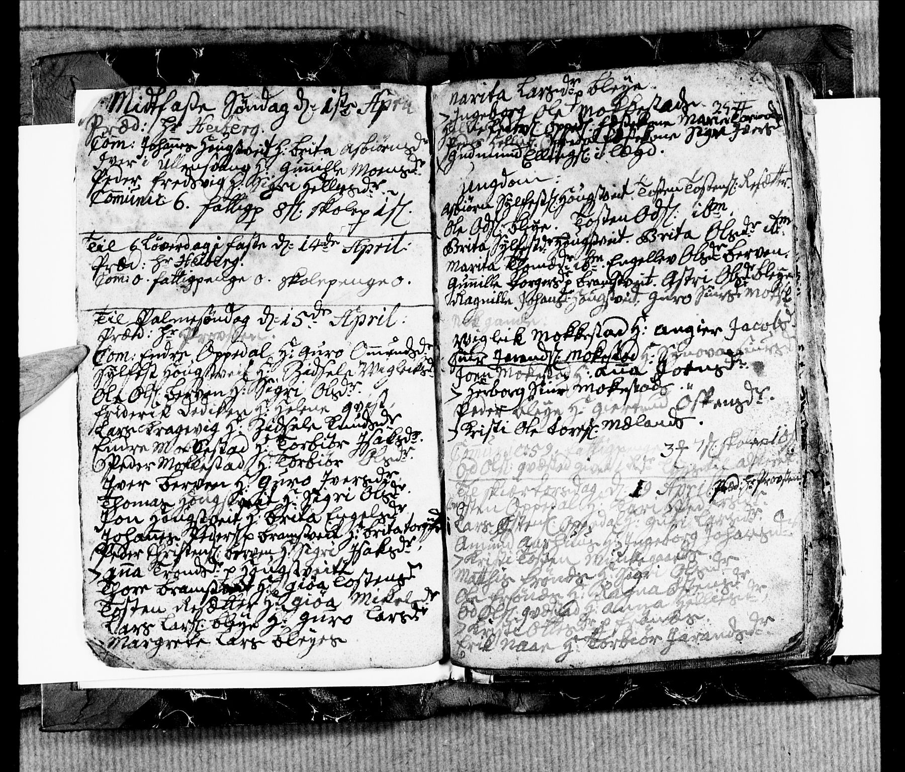 Ullensvang sokneprestembete, SAB/A-78701/H/Hab: Klokkerbok nr. B 1, 1764-1766, s. 3-4