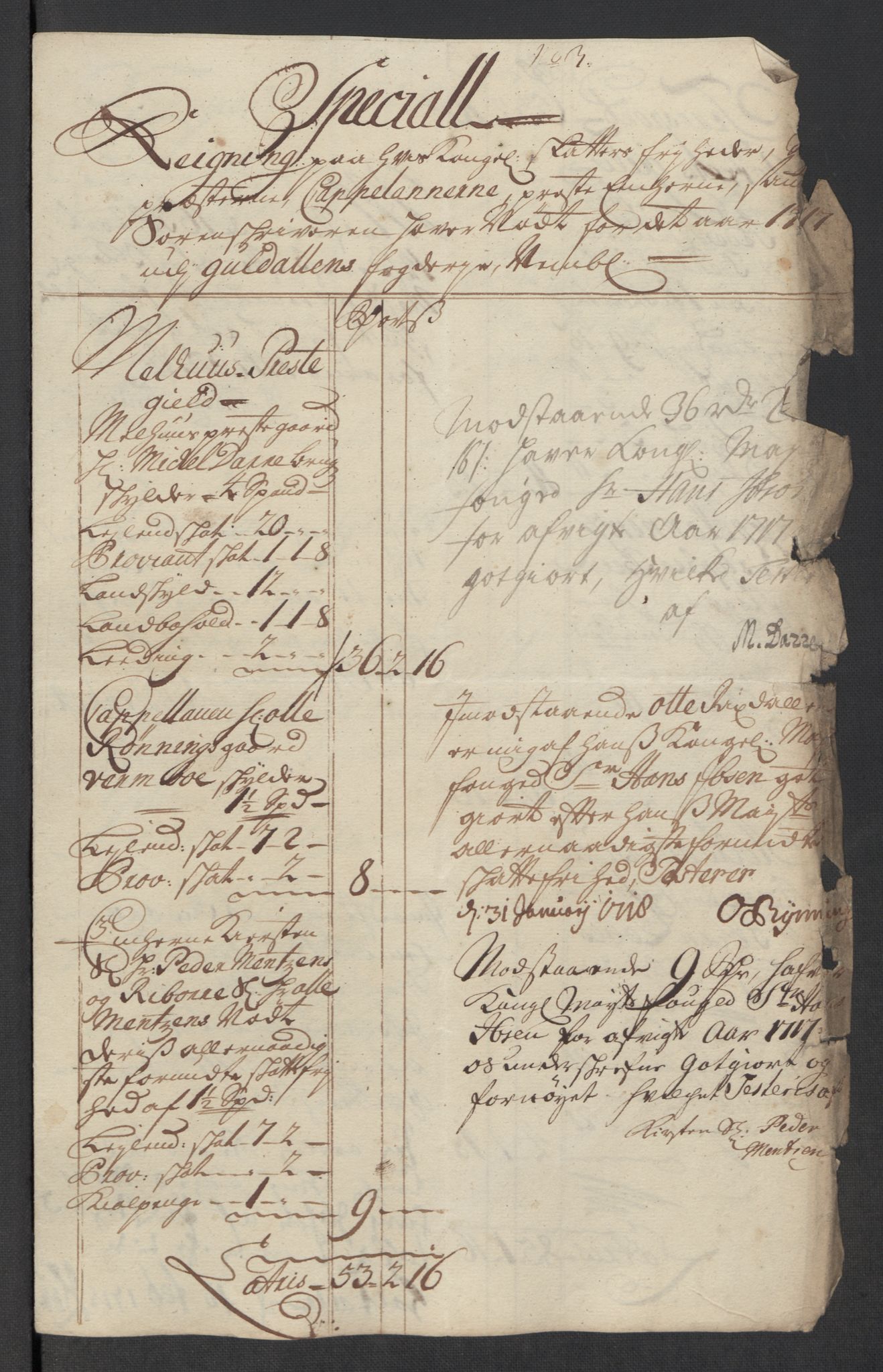 Rentekammeret inntil 1814, Reviderte regnskaper, Fogderegnskap, RA/EA-4092/R60/L3969: Fogderegnskap Orkdal og Gauldal, 1717, s. 533
