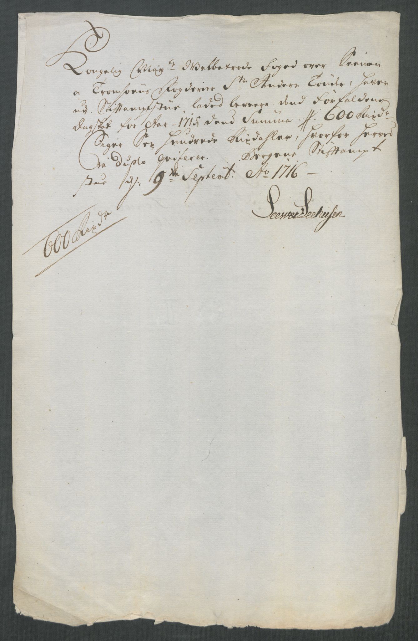 Rentekammeret inntil 1814, Reviderte regnskaper, Fogderegnskap, AV/RA-EA-4092/R68/L4762: Fogderegnskap Senja og Troms, 1716, s. 381