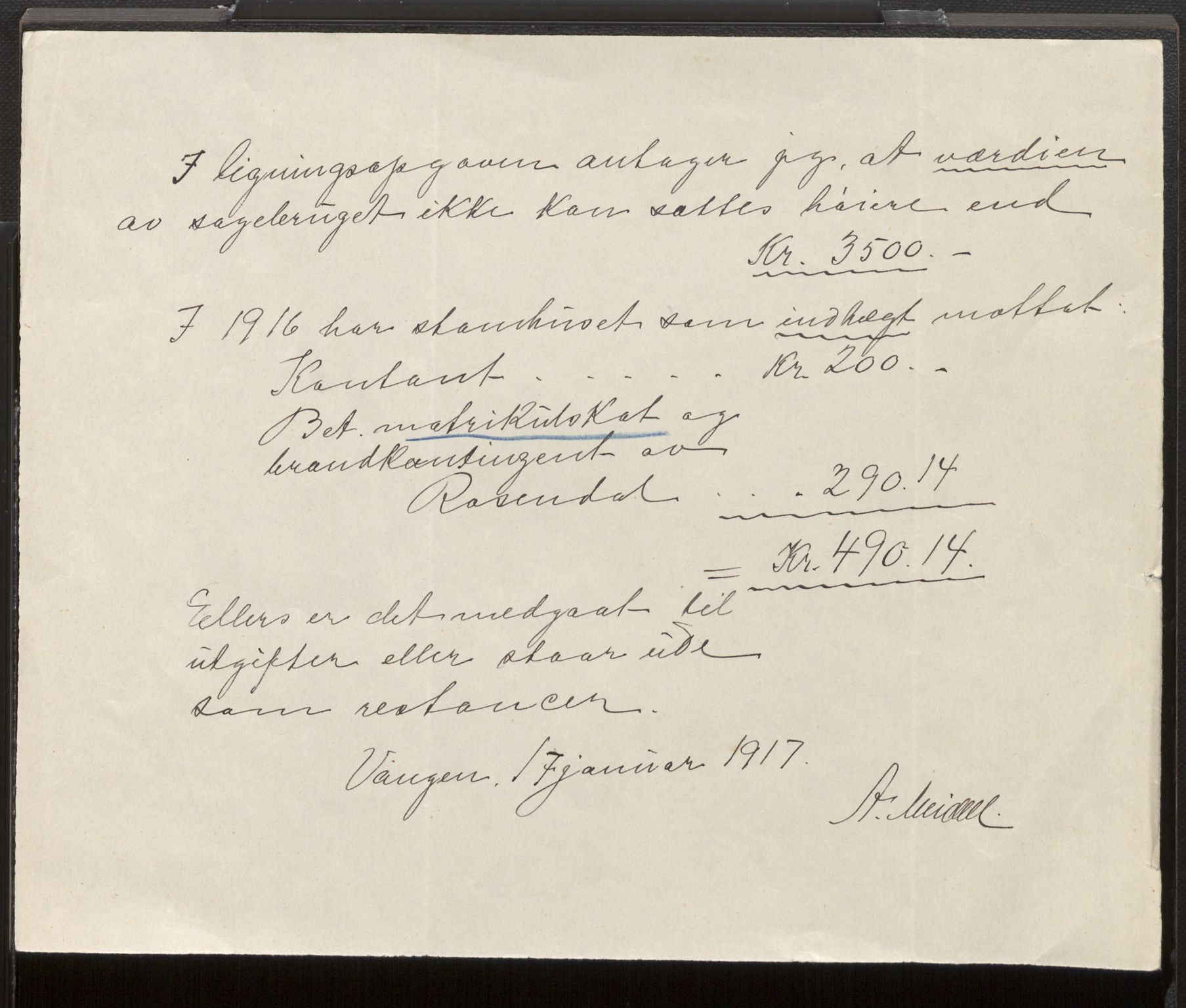 Rosendal Baroni - Godsforvaltning, SAB/A-36502/H/Hd/L0001/0001: Hagen / Korrespondanse, lønnsoppgaver etc. , 1666-1948