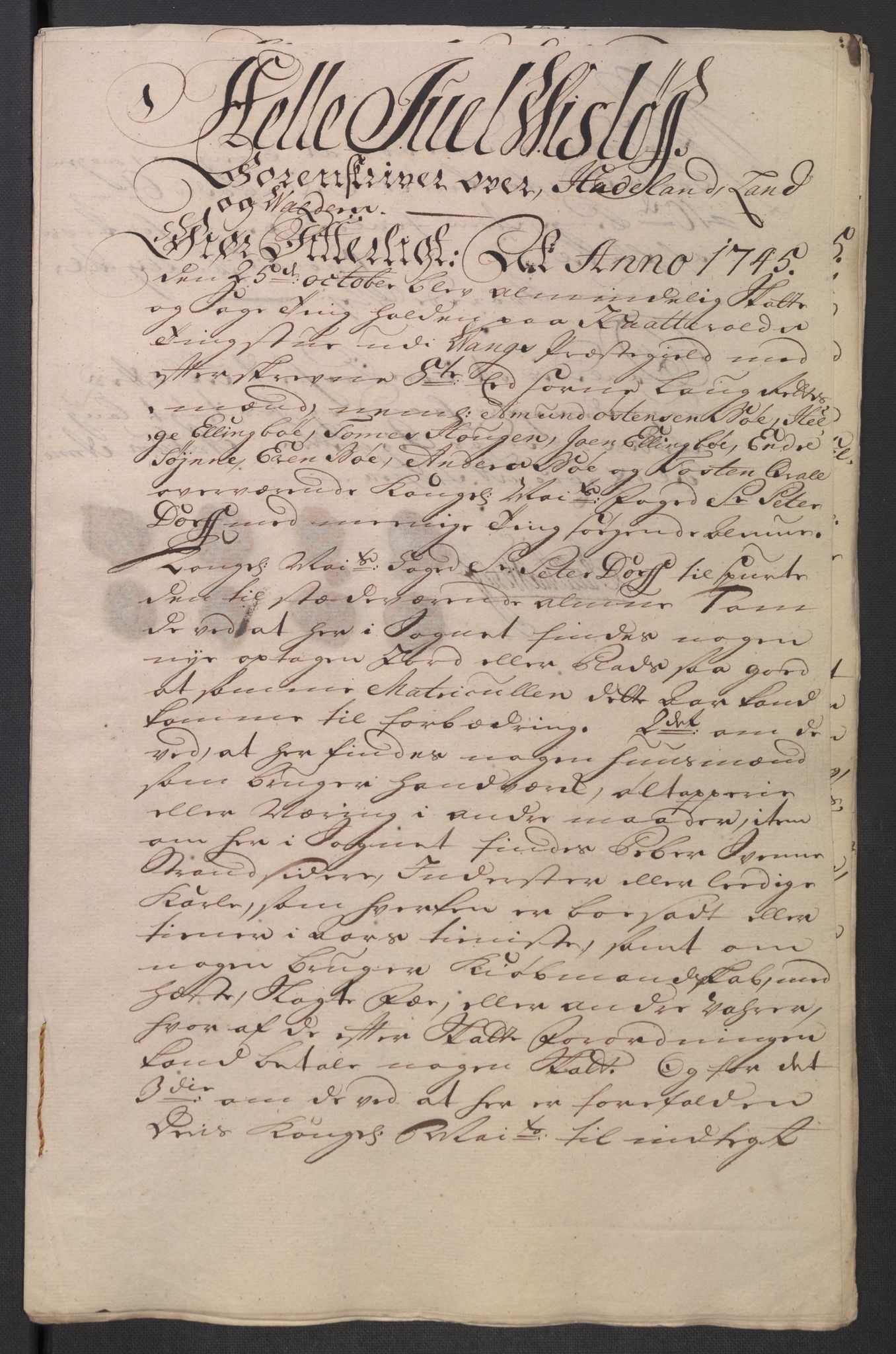 Rentekammeret inntil 1814, Reviderte regnskaper, Fogderegnskap, AV/RA-EA-4092/R18/L1345: Fogderegnskap Hadeland, Toten og Valdres, 1745-1746, s. 87