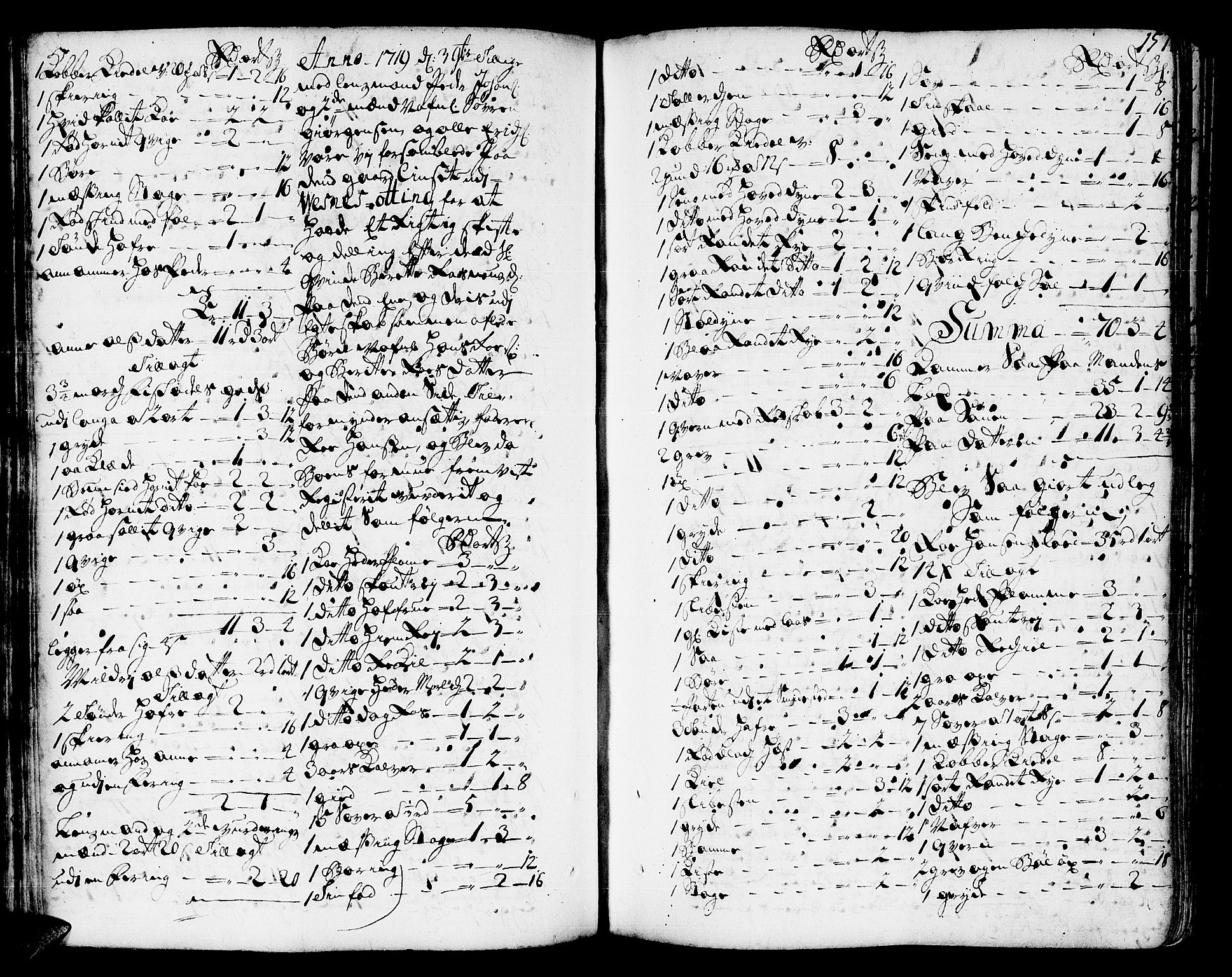 Romsdal sorenskriveri, AV/SAT-A-4149/1/3/3A/L0006: Skifteprotokoll, 1718-1730, s. 156b-157a