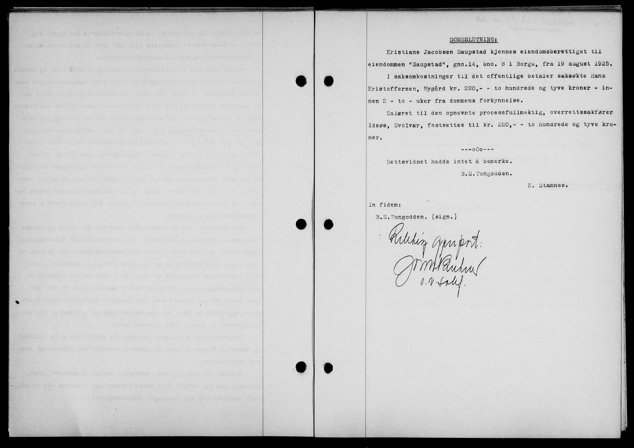 Lofoten sorenskriveri, SAT/A-0017/1/2/2C/L0033b: Pantebok nr. 33b, 1936-1936, Dagboknr: 926/1936