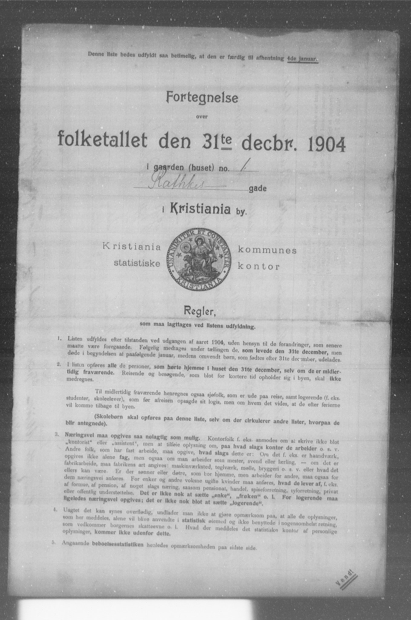 OBA, Kommunal folketelling 31.12.1904 for Kristiania kjøpstad, 1904, s. 15824