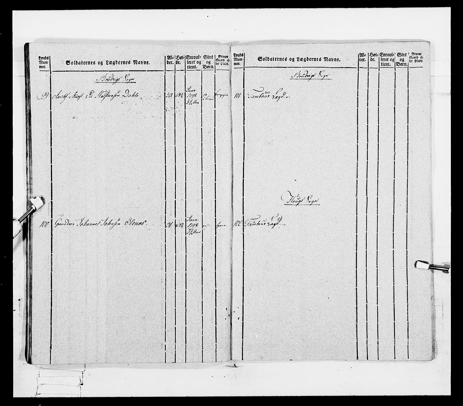 Generalitets- og kommissariatskollegiet, Det kongelige norske kommissariatskollegium, AV/RA-EA-5420/E/Eh/L0096: Bergenhusiske nasjonale infanteriregiment, 1791-1803, s. 372