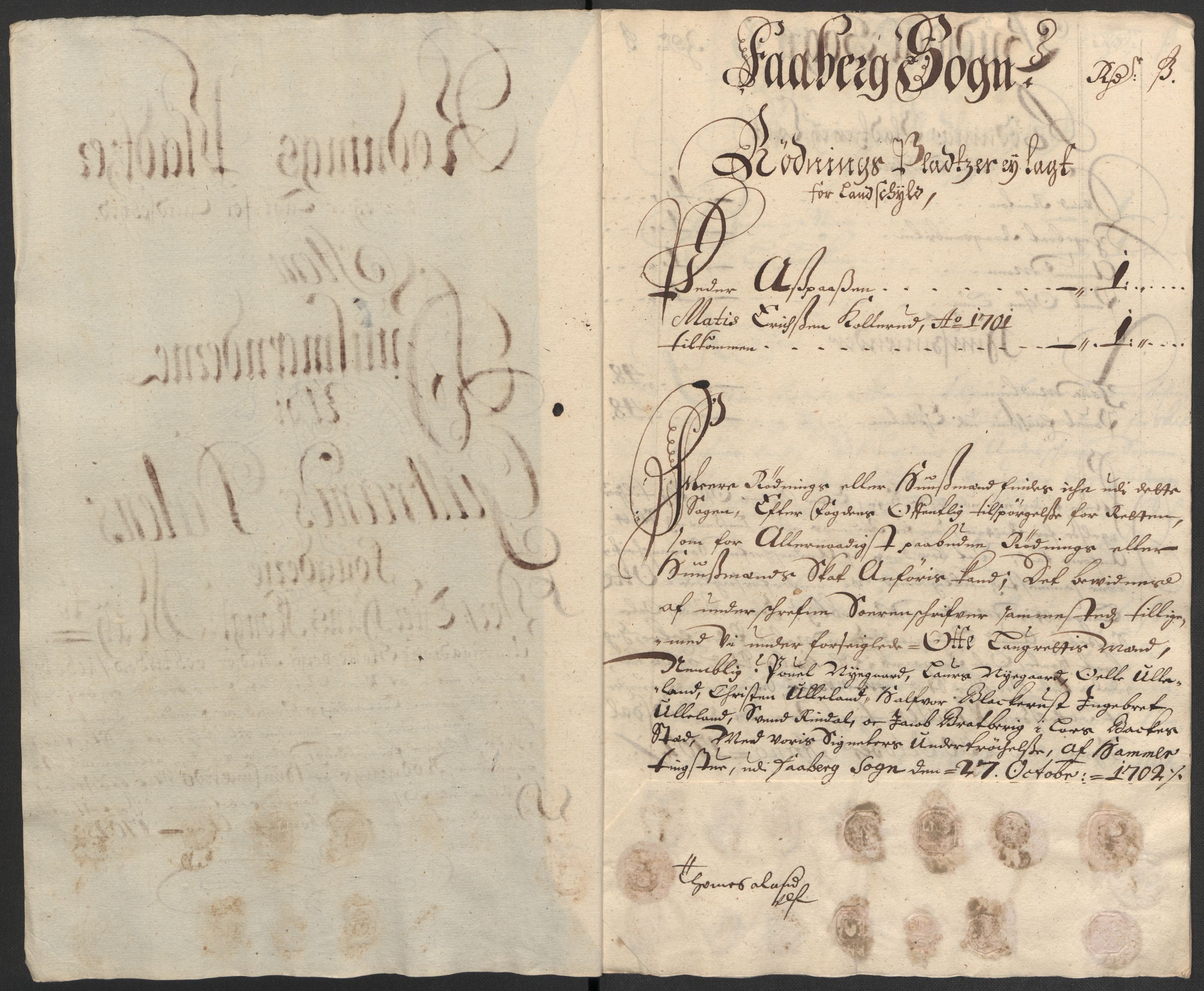 Rentekammeret inntil 1814, Reviderte regnskaper, Fogderegnskap, RA/EA-4092/R17/L1175: Fogderegnskap Gudbrandsdal, 1702, s. 116