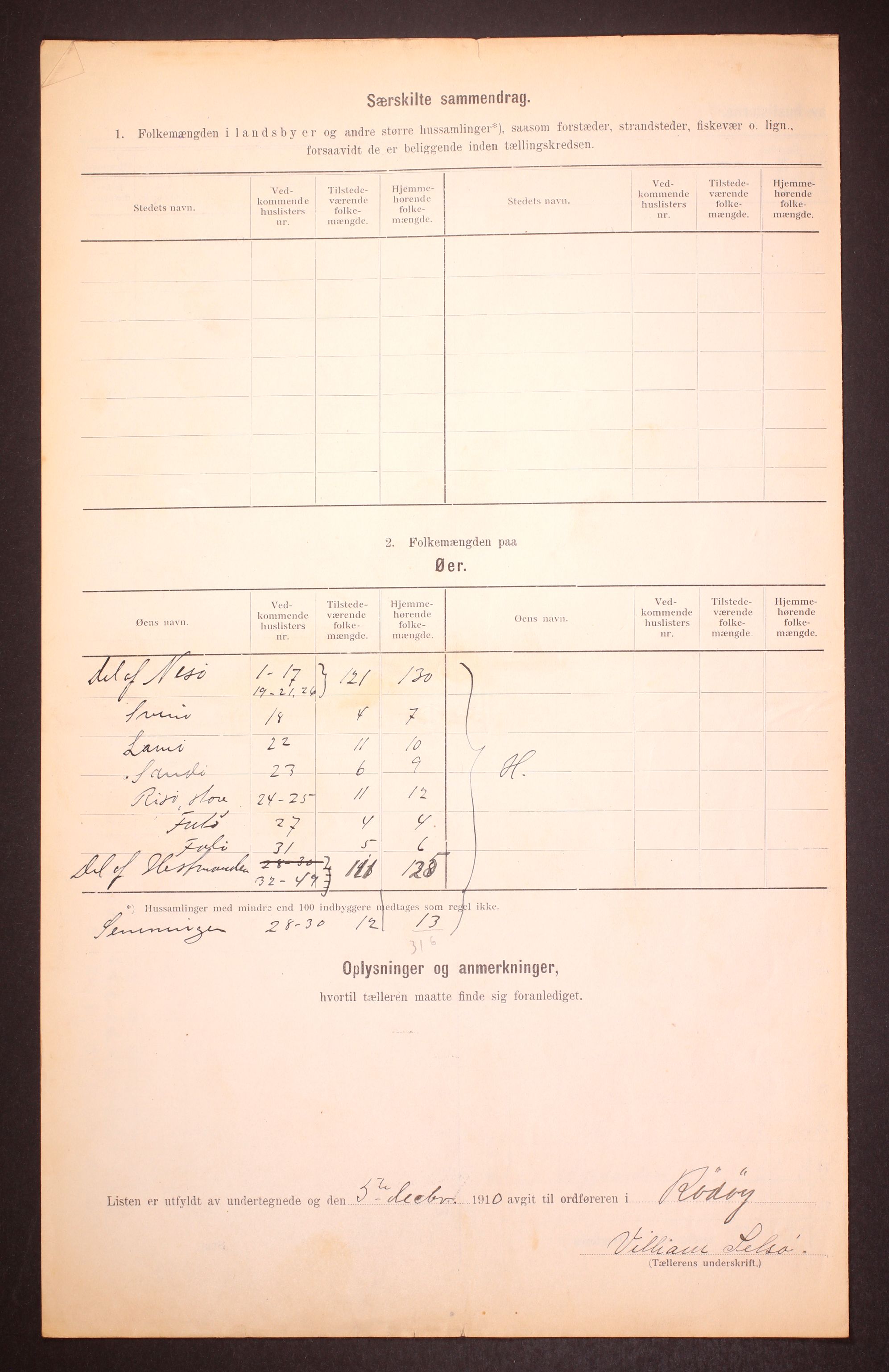 RA, Folketelling 1910 for 1836 Rødøy herred, 1910, s. 6