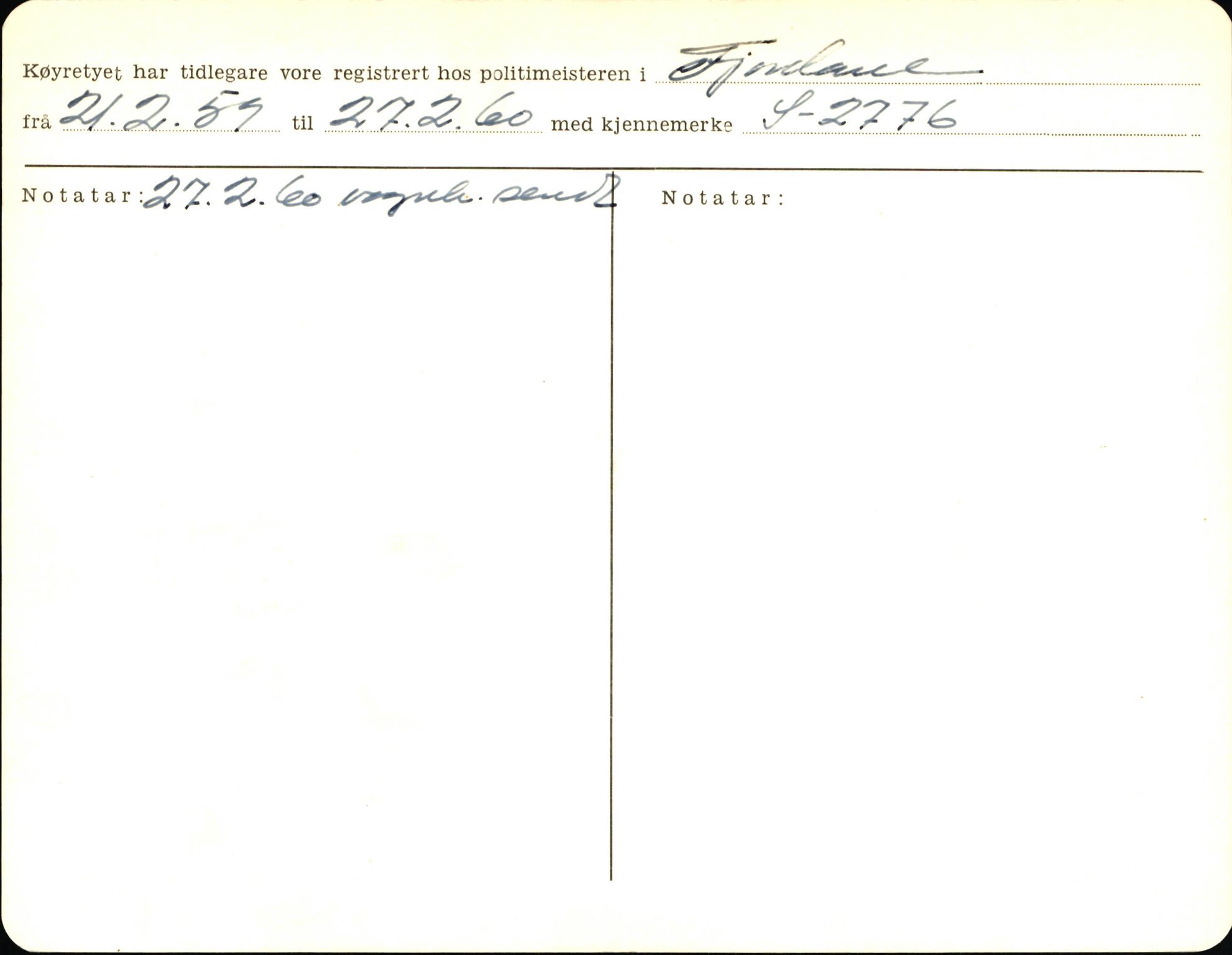 Statens vegvesen, Sogn og Fjordane vegkontor, AV/SAB-A-5301/4/F/L0004: Registerkort utmeldte Fjordane S2500-2700, S7200-7899, 1930-1961, s. 146