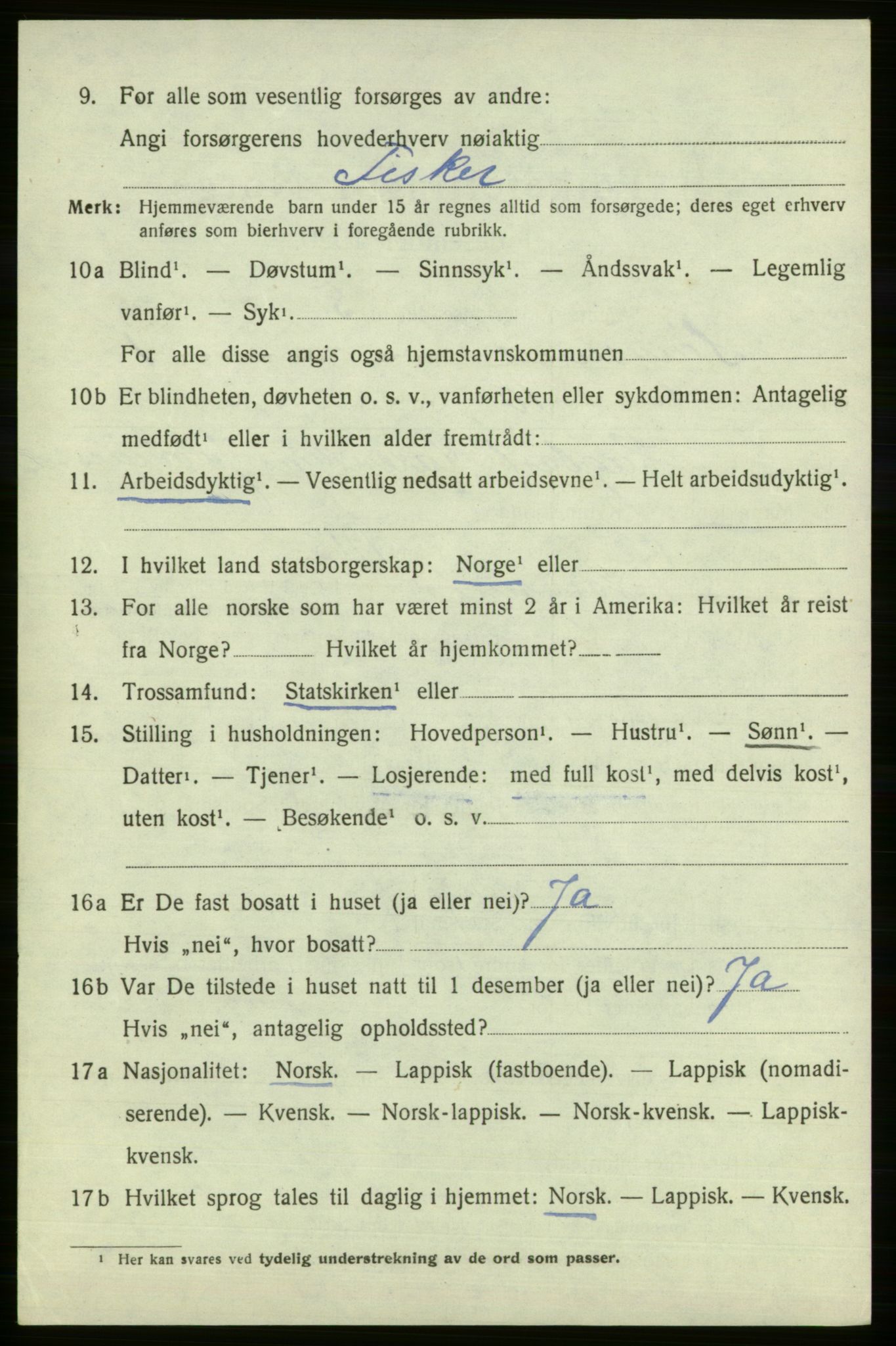 SATØ, Folketelling 1920 for 2016 Sørøysund herred, 1920, s. 625