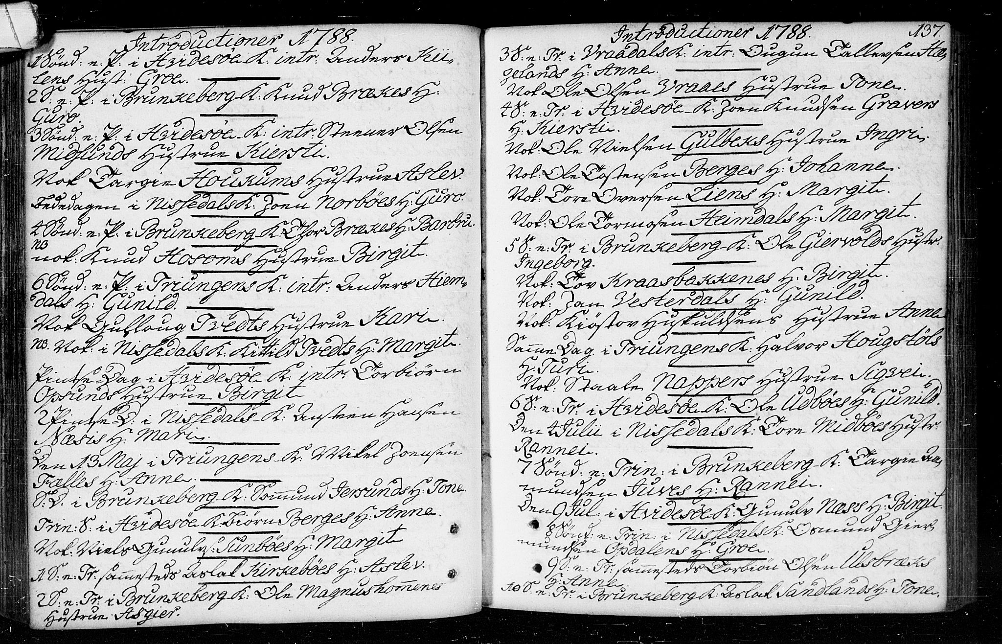 Kviteseid kirkebøker, AV/SAKO-A-276/F/Fa/L0003: Ministerialbok nr. I 3, 1787-1799, s. 137