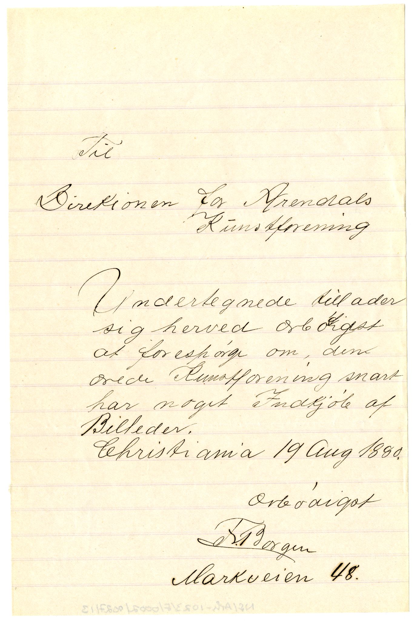 Diderik Maria Aalls brevsamling, NF/Ark-1023/F/L0002: D.M. Aalls brevsamling. B - C, 1799-1889, s. 150