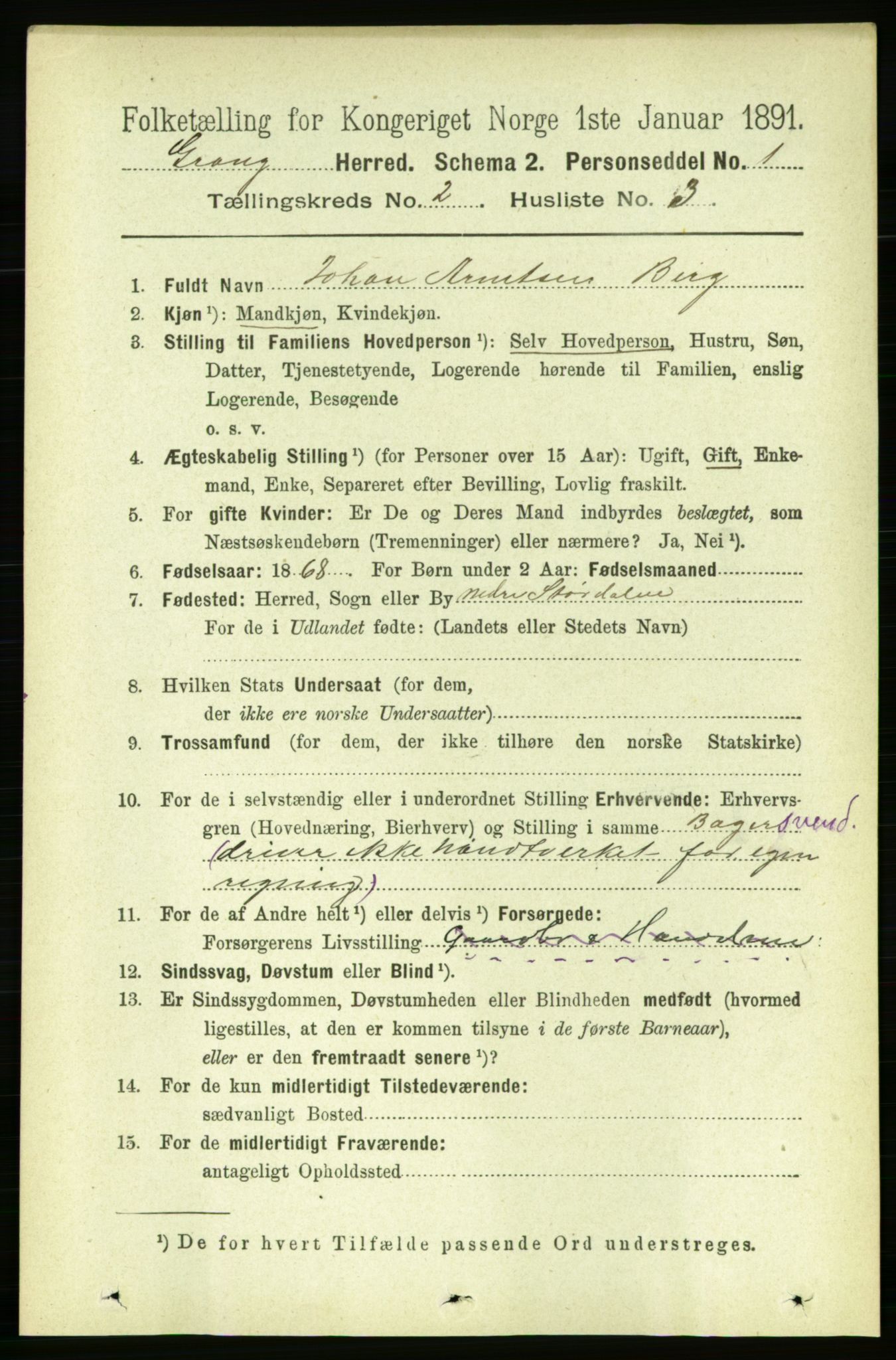 RA, Folketelling 1891 for 1742 Grong herred, 1891, s. 746