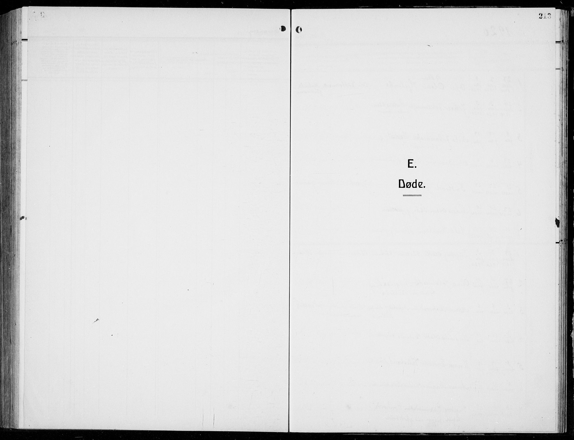 Hamre sokneprestembete, AV/SAB-A-75501/H/Ha/Hab: Klokkerbok nr. B 5, 1920-1940, s. 213