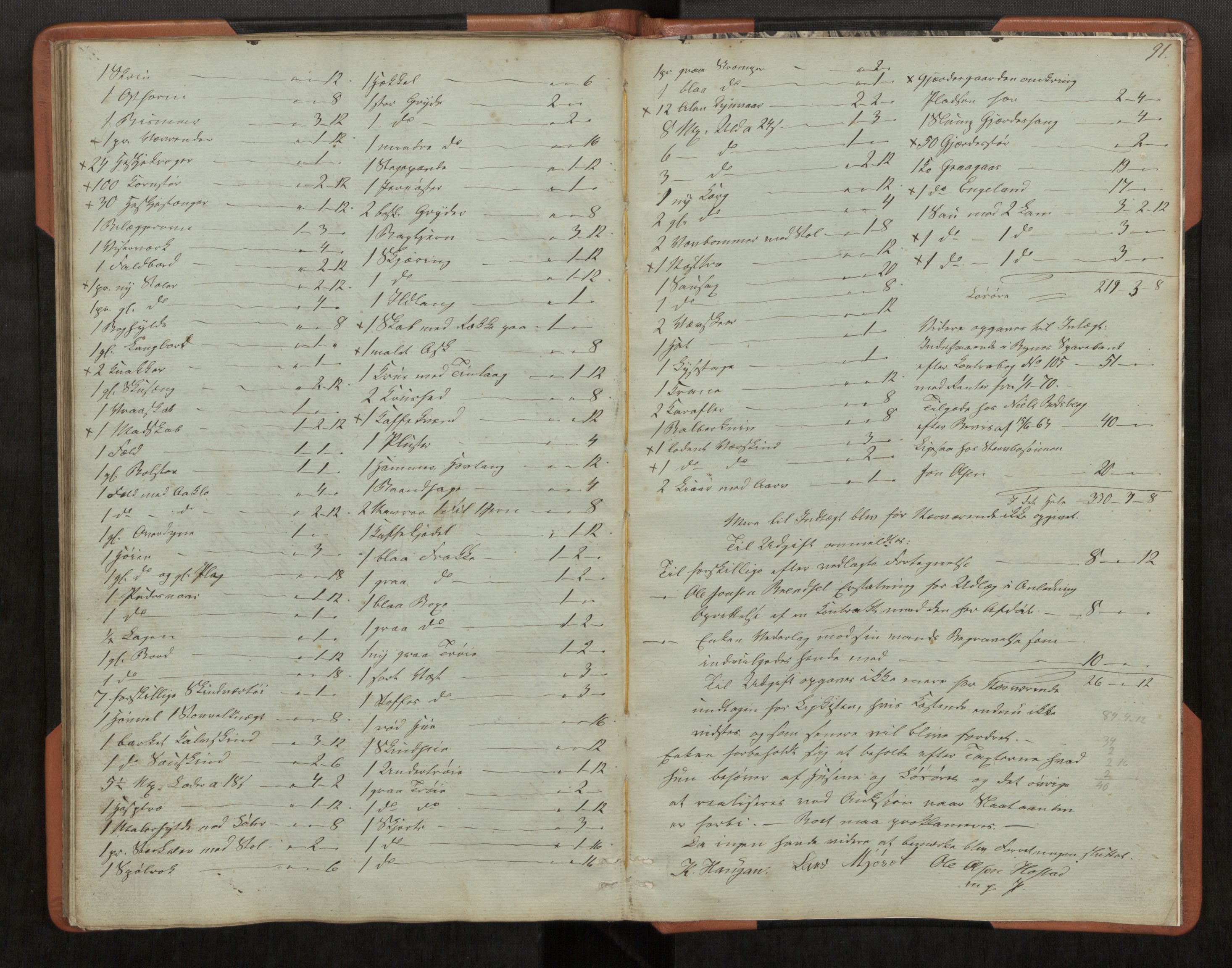 Strinda og Selbu sorenskriveri, AV/SAT-A-0015/3/3C/L0001: Skifteregistreringsprot. for Byneset, 1852-1870, s. 91