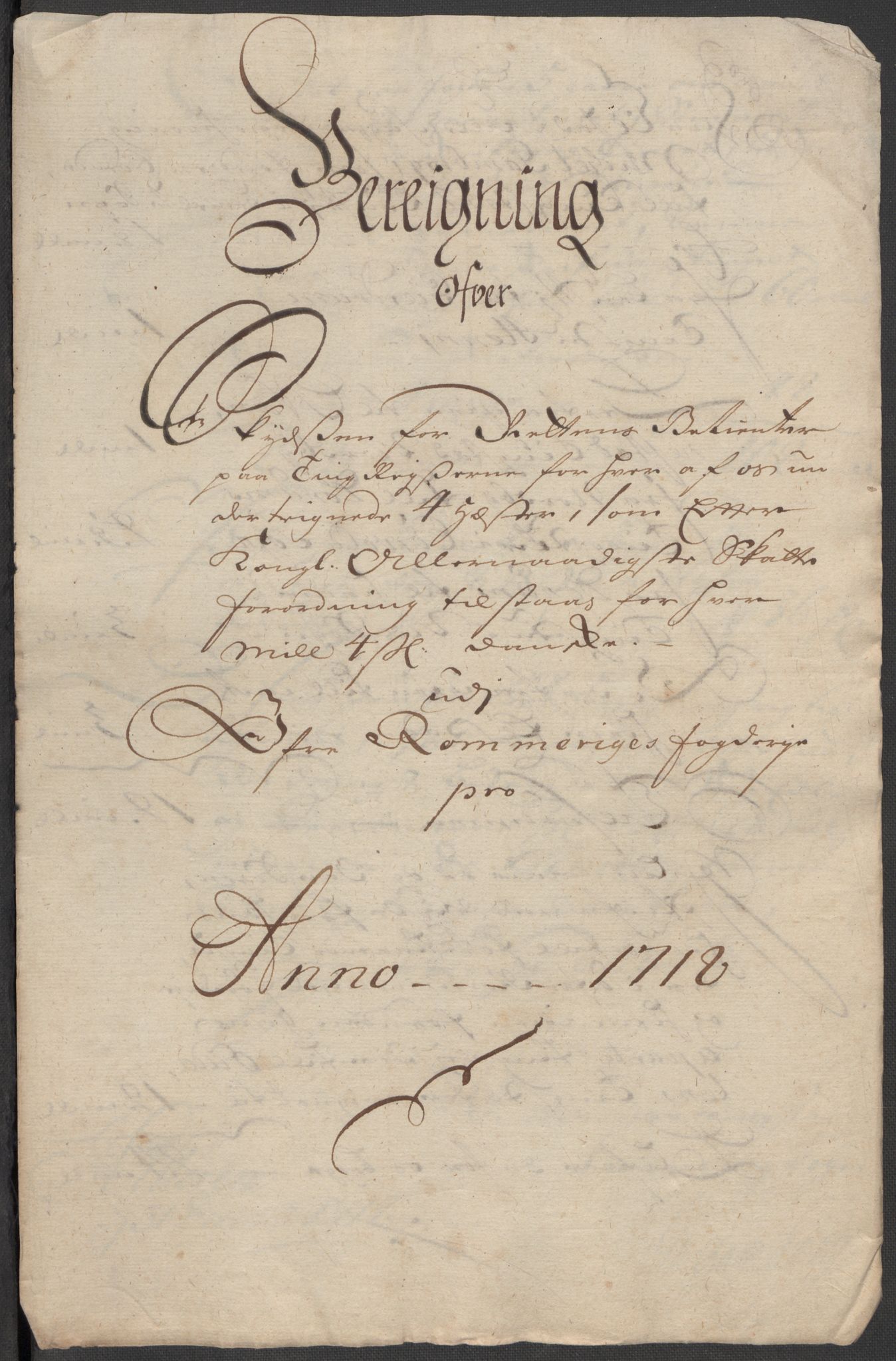 Rentekammeret inntil 1814, Reviderte regnskaper, Fogderegnskap, AV/RA-EA-4092/R12/L0727: Fogderegnskap Øvre Romerike, 1718, s. 305