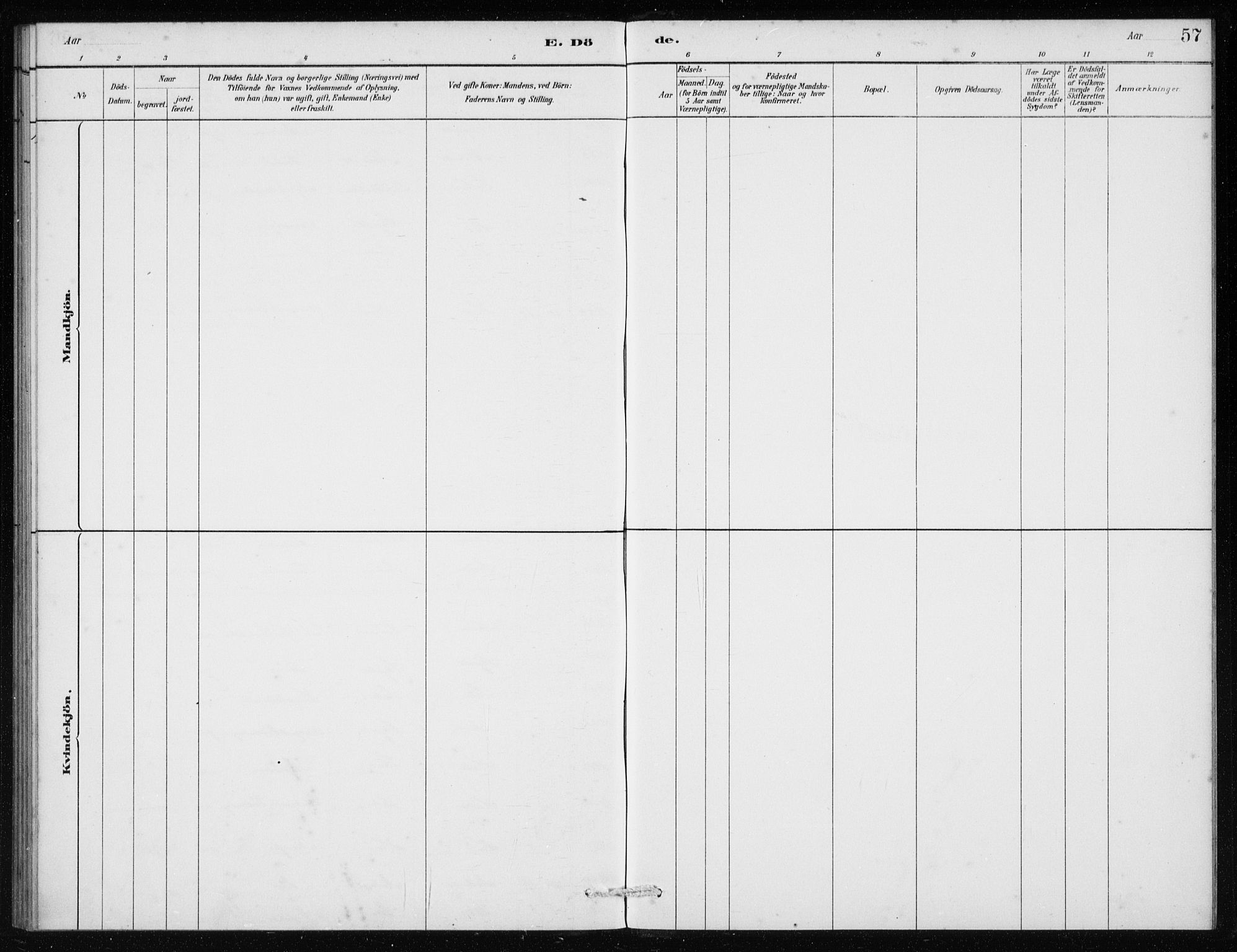 Manger sokneprestembete, AV/SAB-A-76801/H/Haa: Ministerialbok nr. E  1, 1881-1890, s. 57