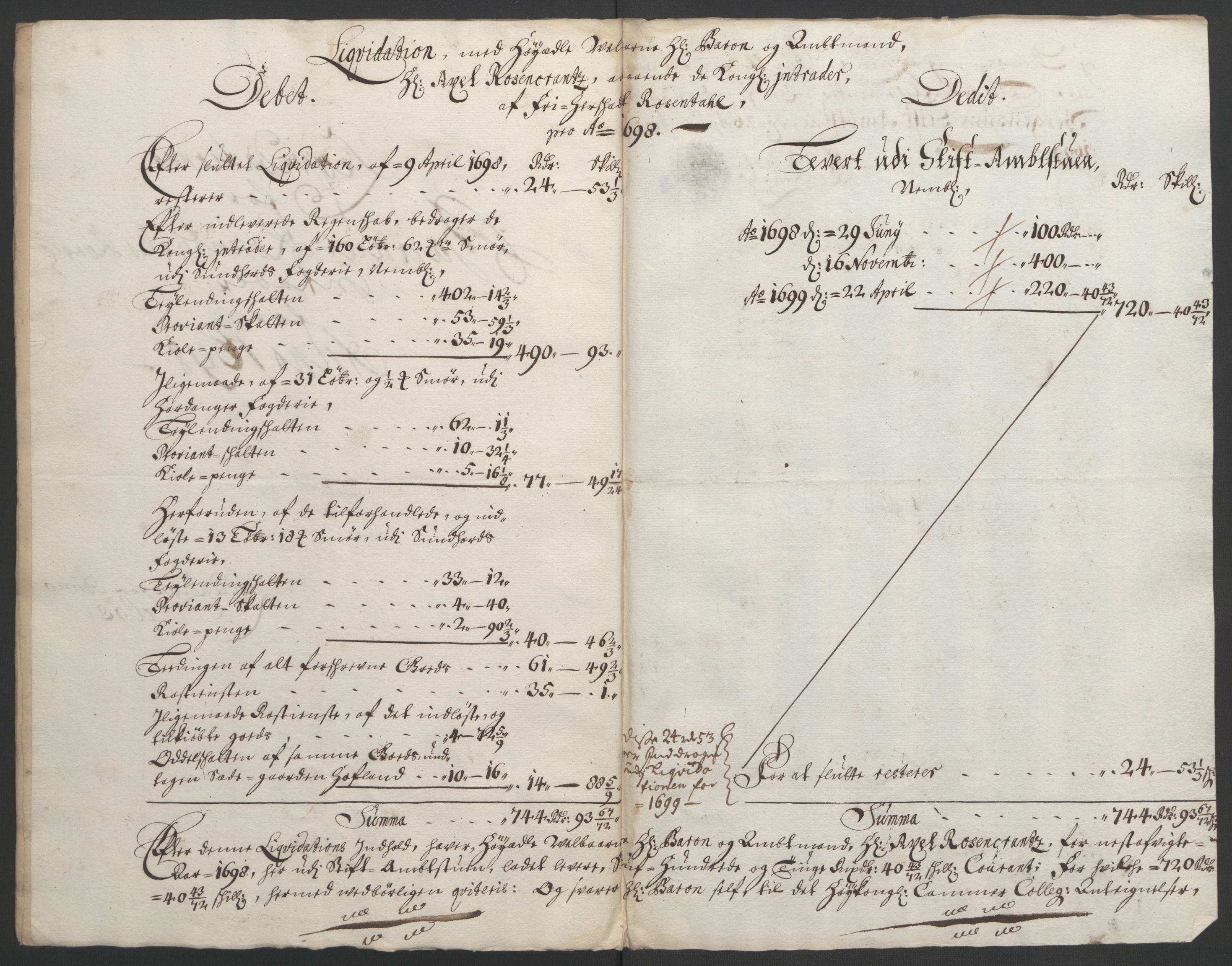 Rentekammeret inntil 1814, Reviderte regnskaper, Fogderegnskap, AV/RA-EA-4092/R49/L3138: Fogderegnskap Rosendal Baroni, 1691-1714, s. 77
