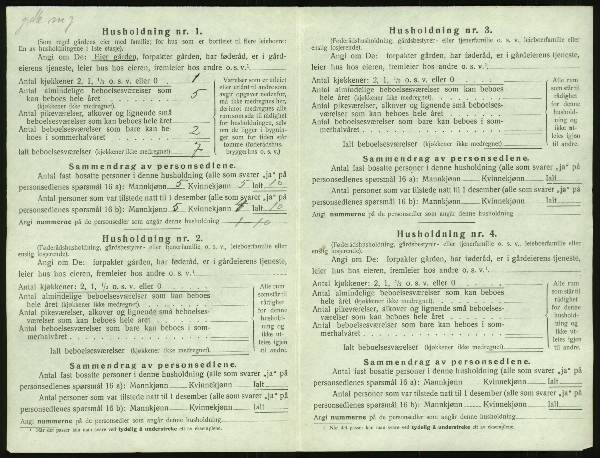 SAST, Folketelling 1920 for 1121 Time herred, 1920, s. 836