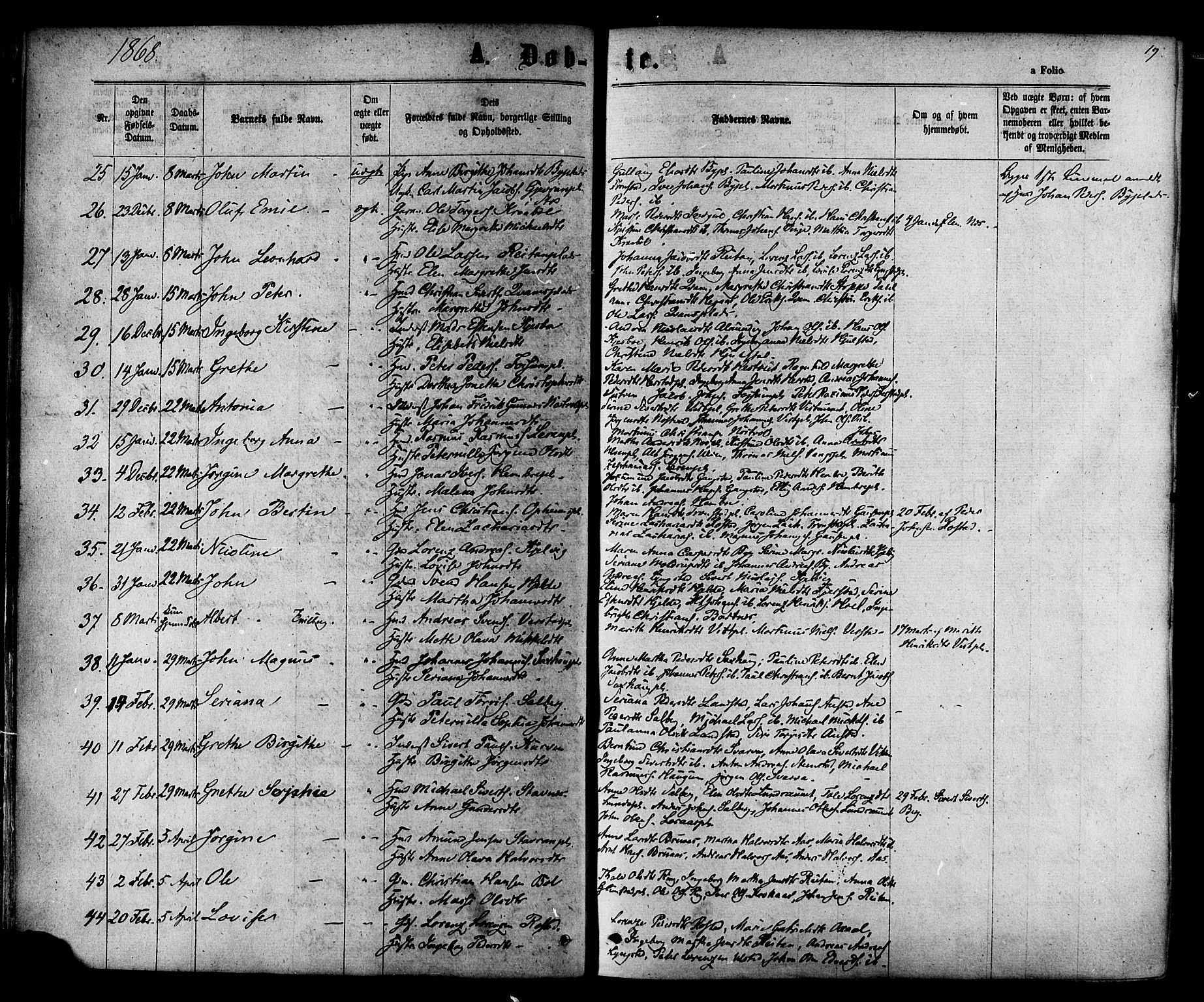 Ministerialprotokoller, klokkerbøker og fødselsregistre - Nord-Trøndelag, AV/SAT-A-1458/730/L0284: Ministerialbok nr. 730A09, 1866-1878, s. 19