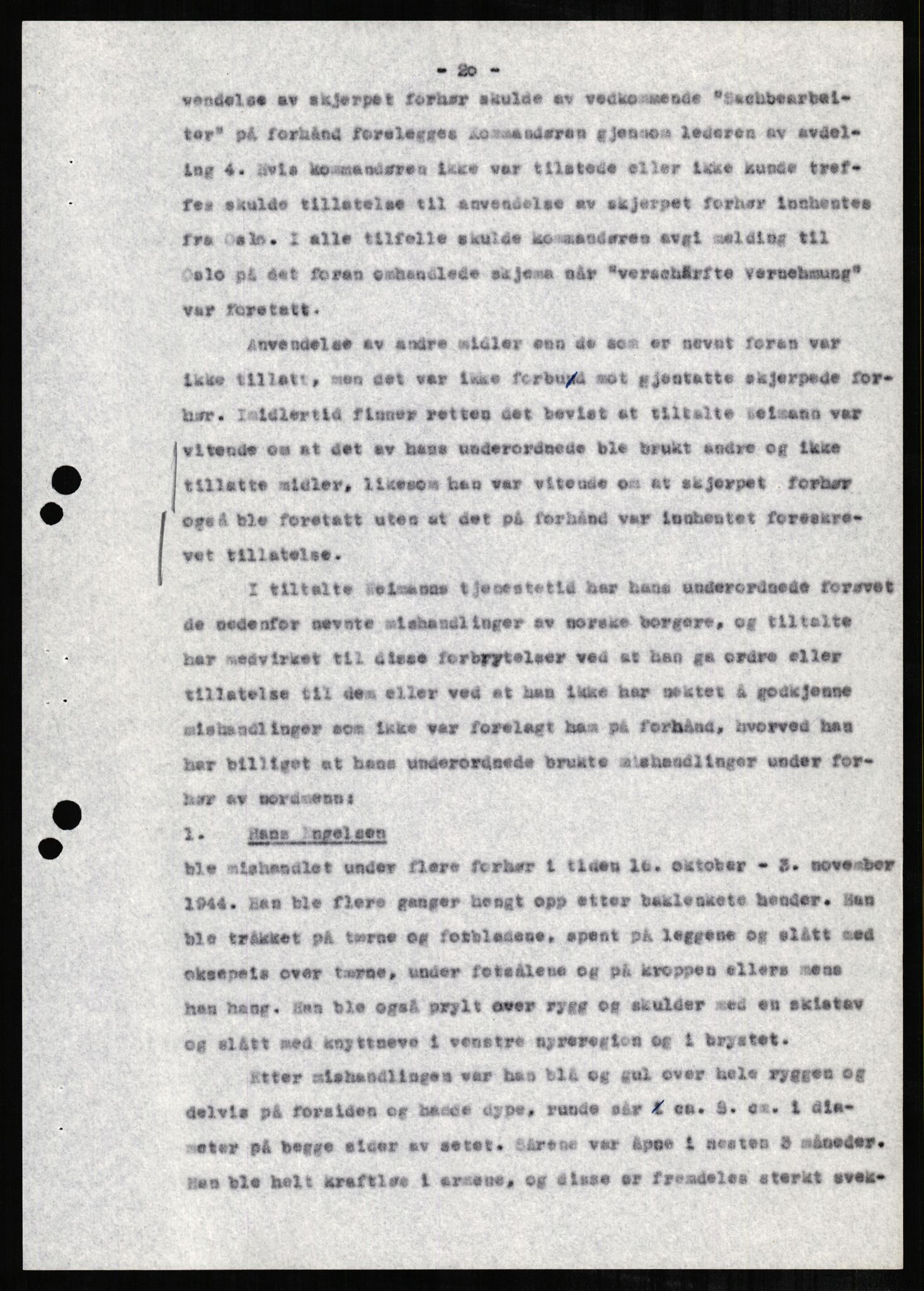 Forsvaret, Forsvarets overkommando II, AV/RA-RAFA-3915/D/Db/L0001: CI Questionaires. Tyske okkupasjonsstyrker i Norge. Tyskere., 1945-1946, s. 329