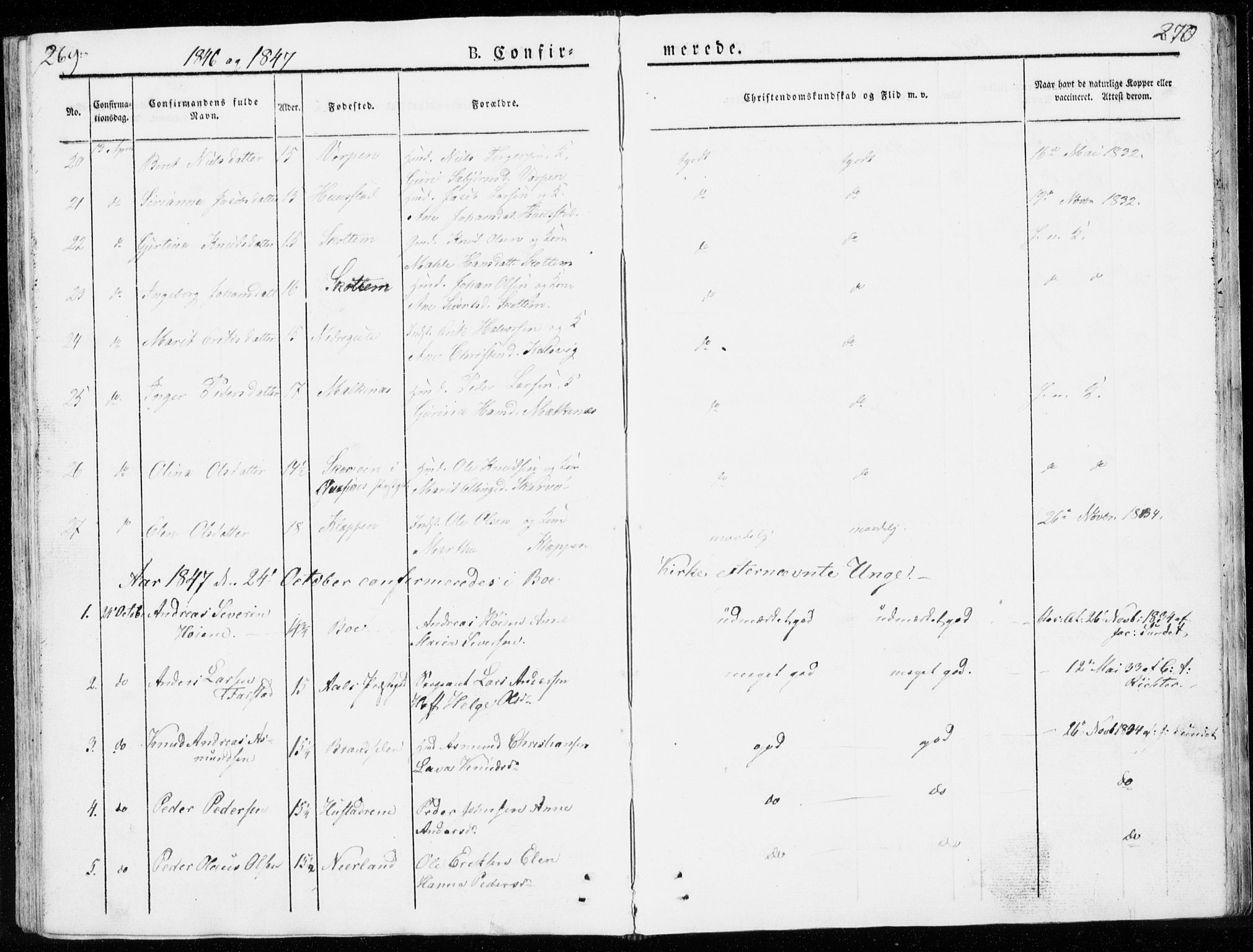 Ministerialprotokoller, klokkerbøker og fødselsregistre - Møre og Romsdal, SAT/A-1454/566/L0766: Ministerialbok nr. 566A05, 1842-1851, s. 269-270