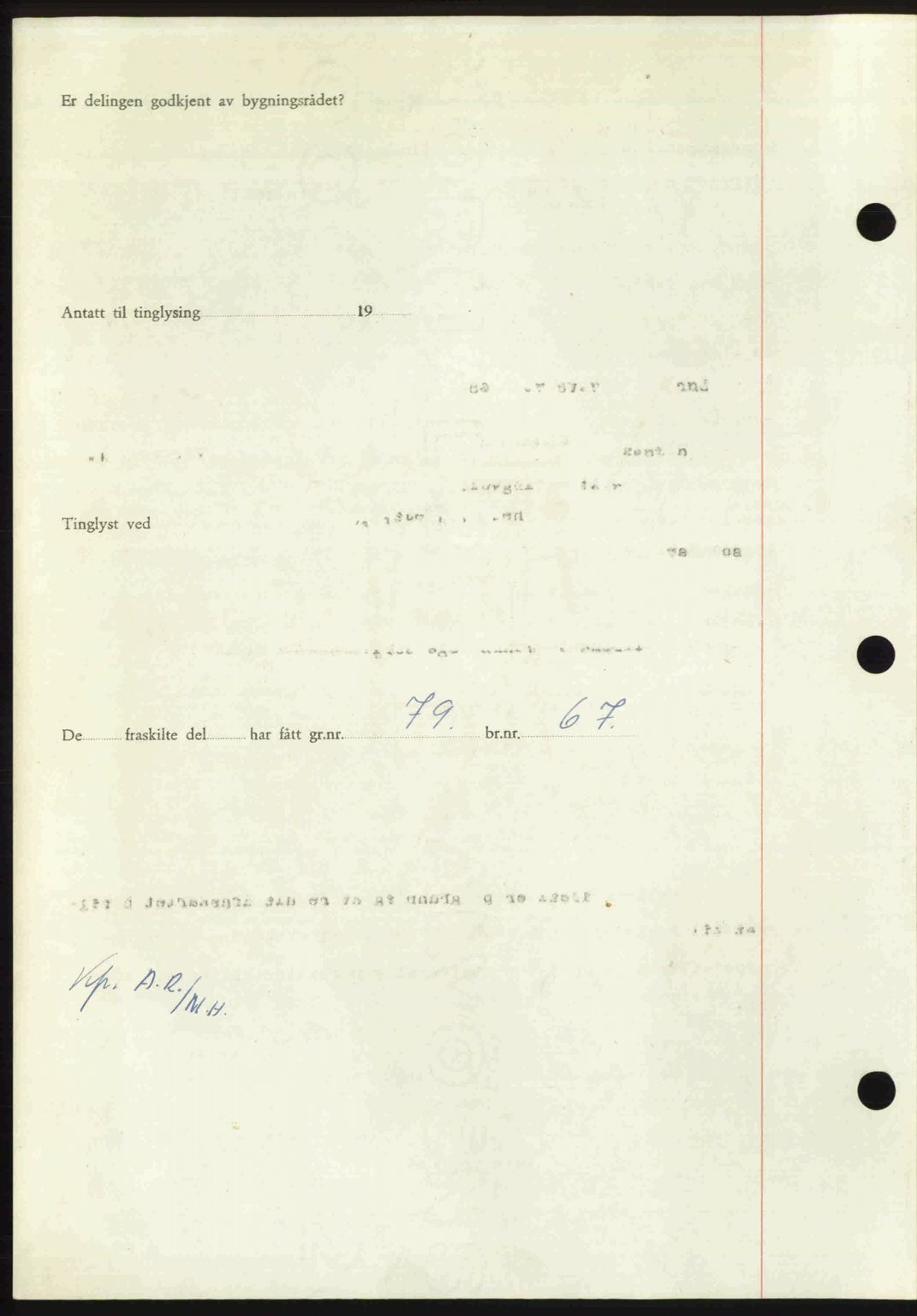 Nordmøre sorenskriveri, AV/SAT-A-4132/1/2/2Ca: Pantebok nr. A107, 1947-1948, Dagboknr: 326/1948