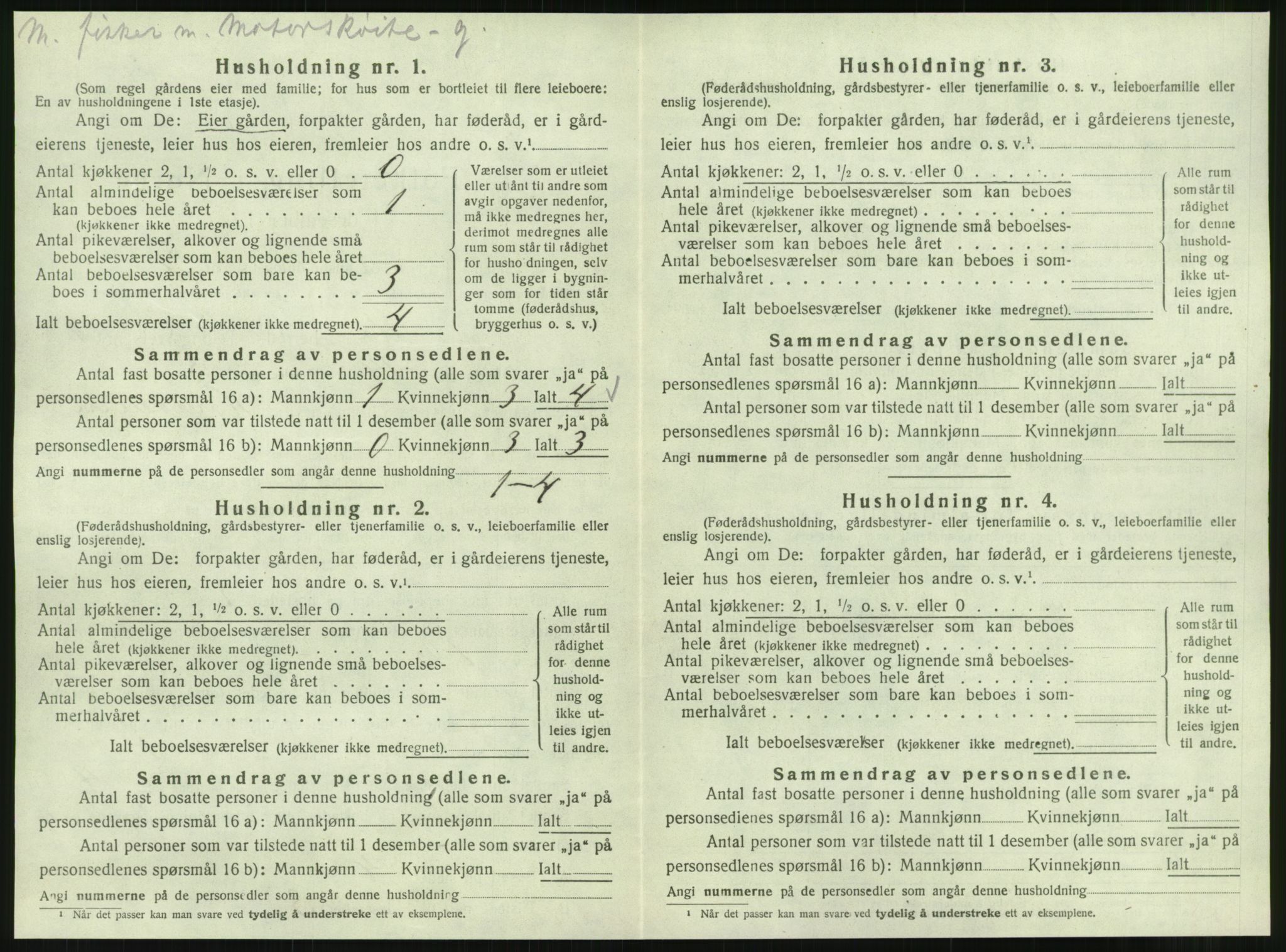 SAT, Folketelling 1920 for 1833 Mo herred, 1920, s. 167