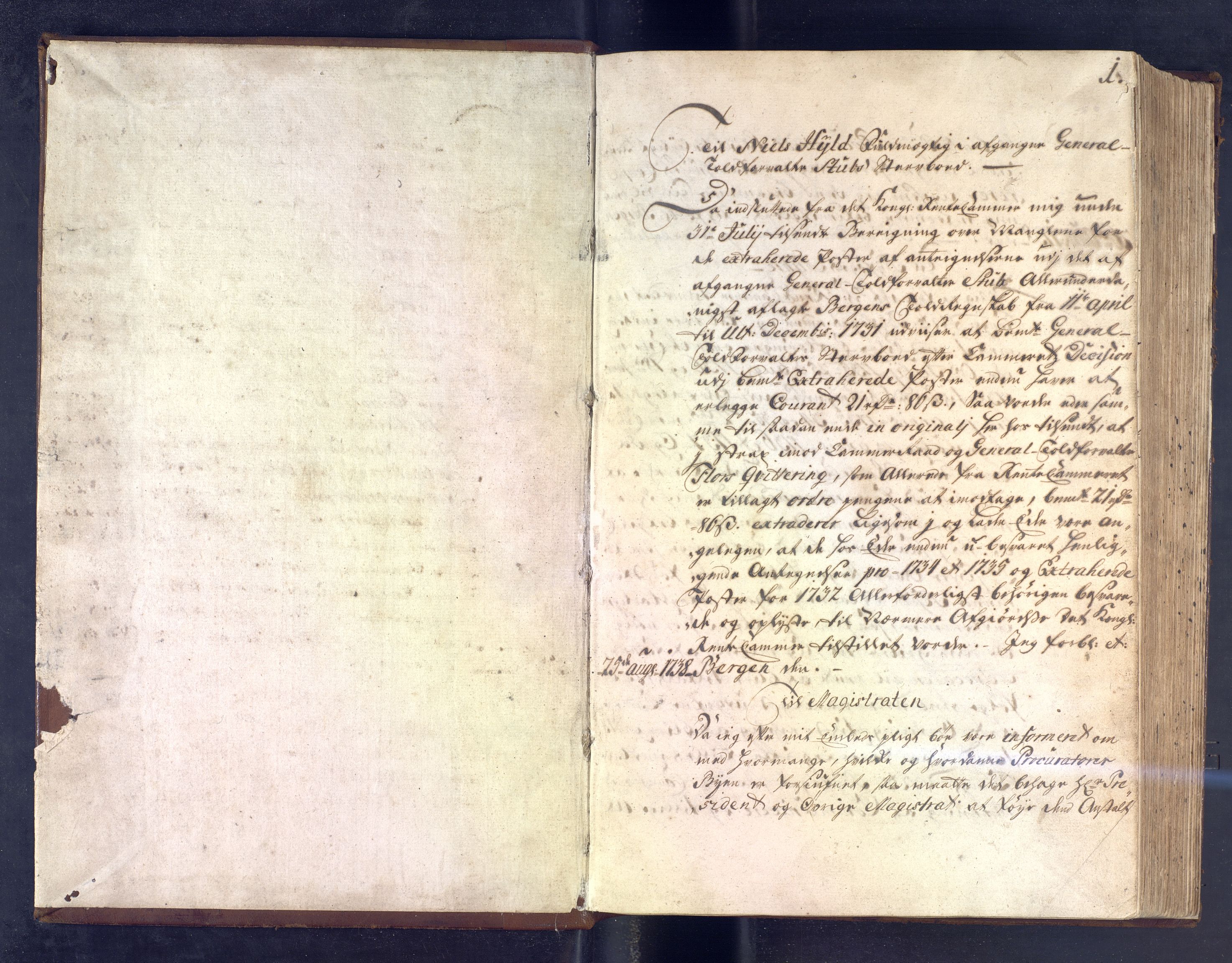 Stiftamtmannen i Bergen, SAB/A-100006/B/Ba/L0018: Lnr.68 - for byen, 1738-1741
