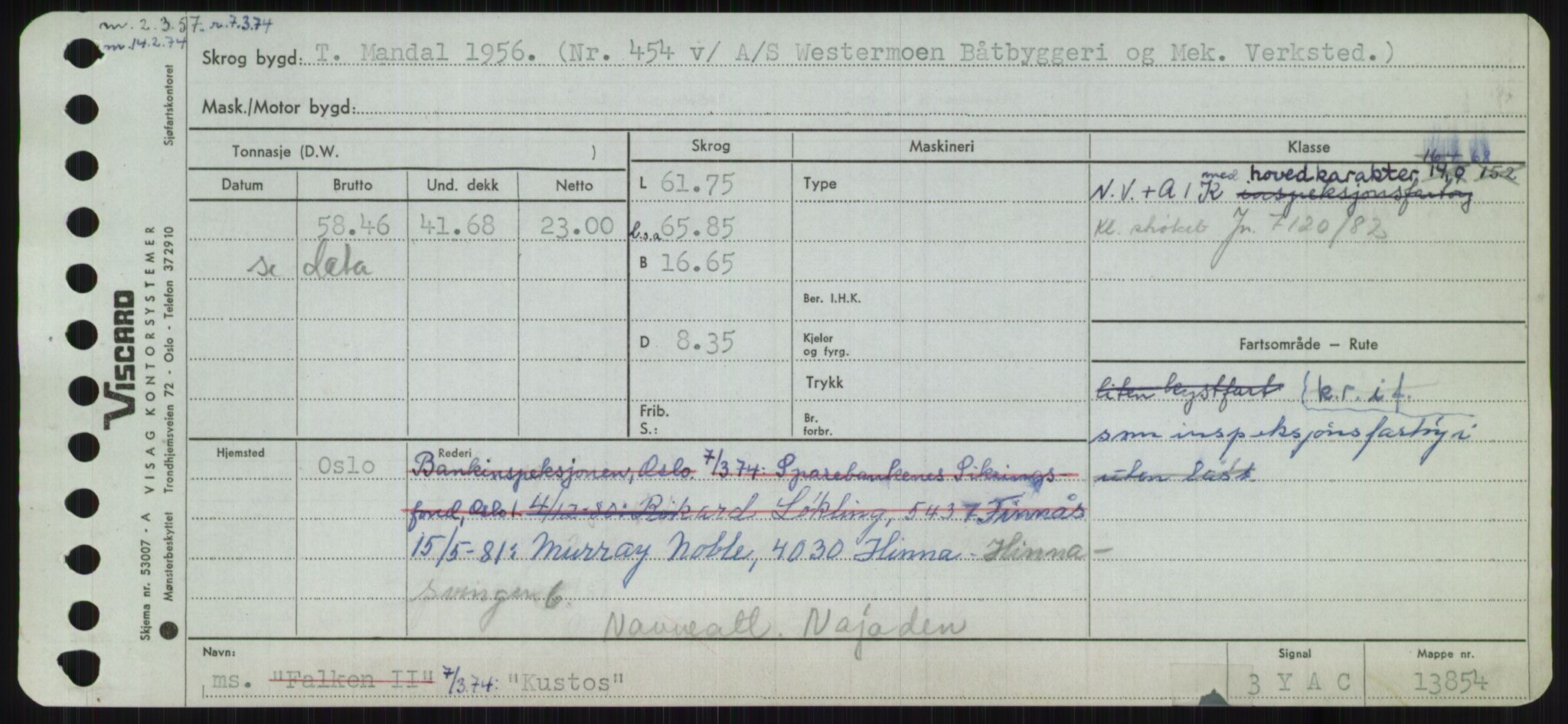 Sjøfartsdirektoratet med forløpere, Skipsmålingen, RA/S-1627/H/Ha/L0003/0002: Fartøy, Hilm-Mar / Fartøy, Kom-Mar, s. 103