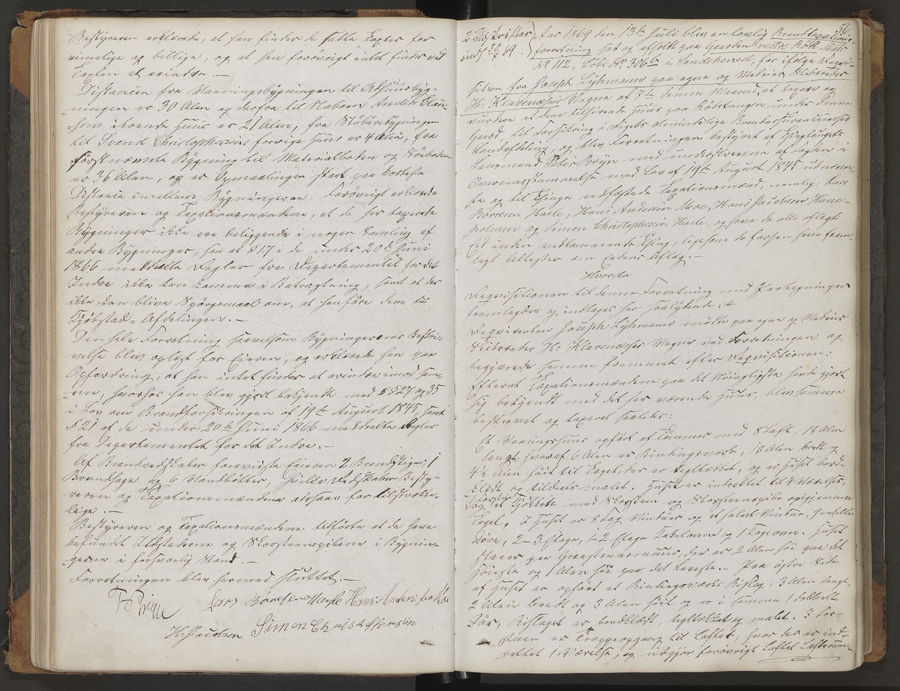 Sandar lensmannskontor, AV/SAKO-A-545/Y/Yc/Yca/L0002: Branntakstprotokoll, 1868-1881, s. 56