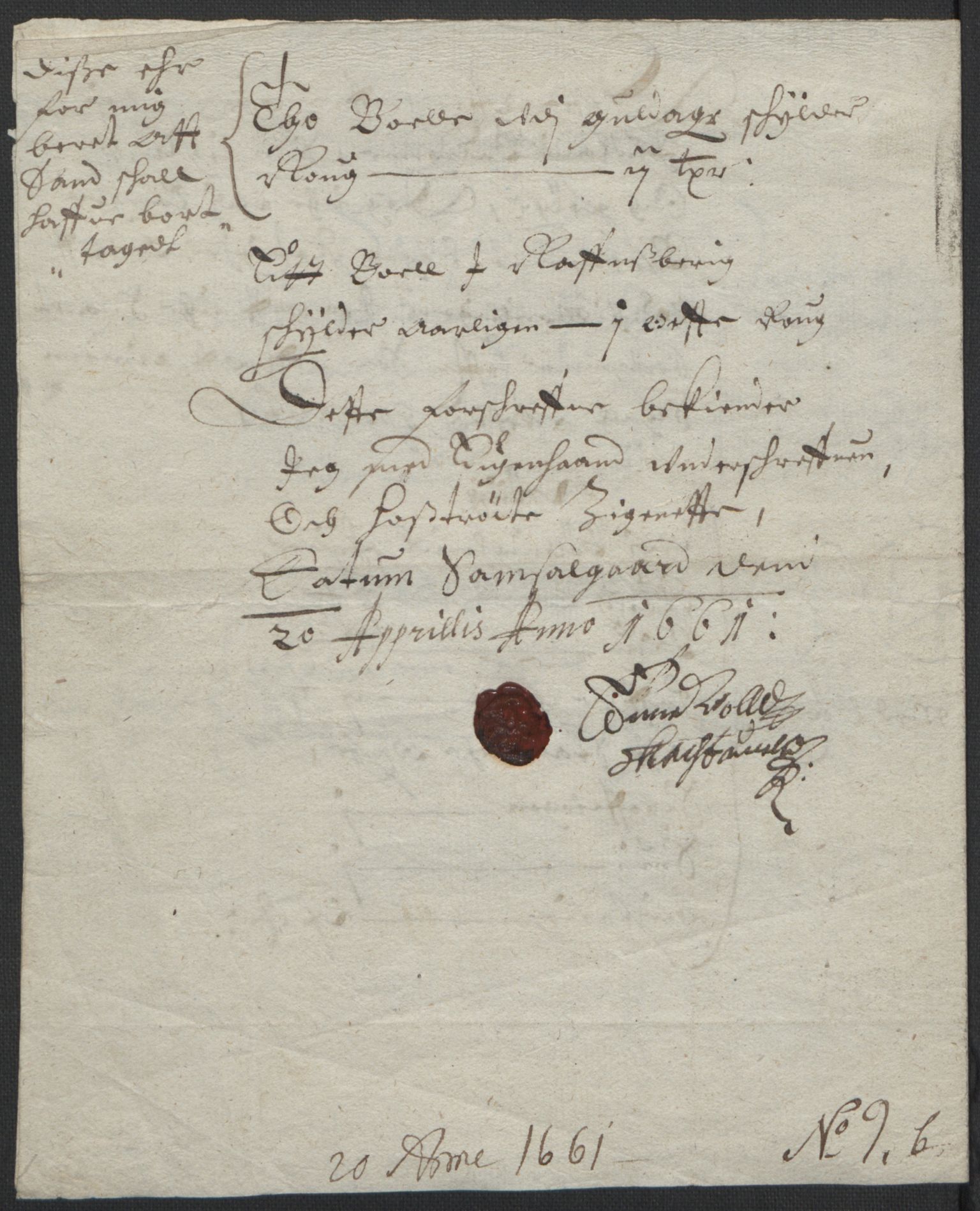 Rentekammeret inntil 1814, Realistisk ordnet avdeling, AV/RA-EA-4070/L/L0010/0006: Oppland lagdømme: / Jordebøker over adelsgods, 1661