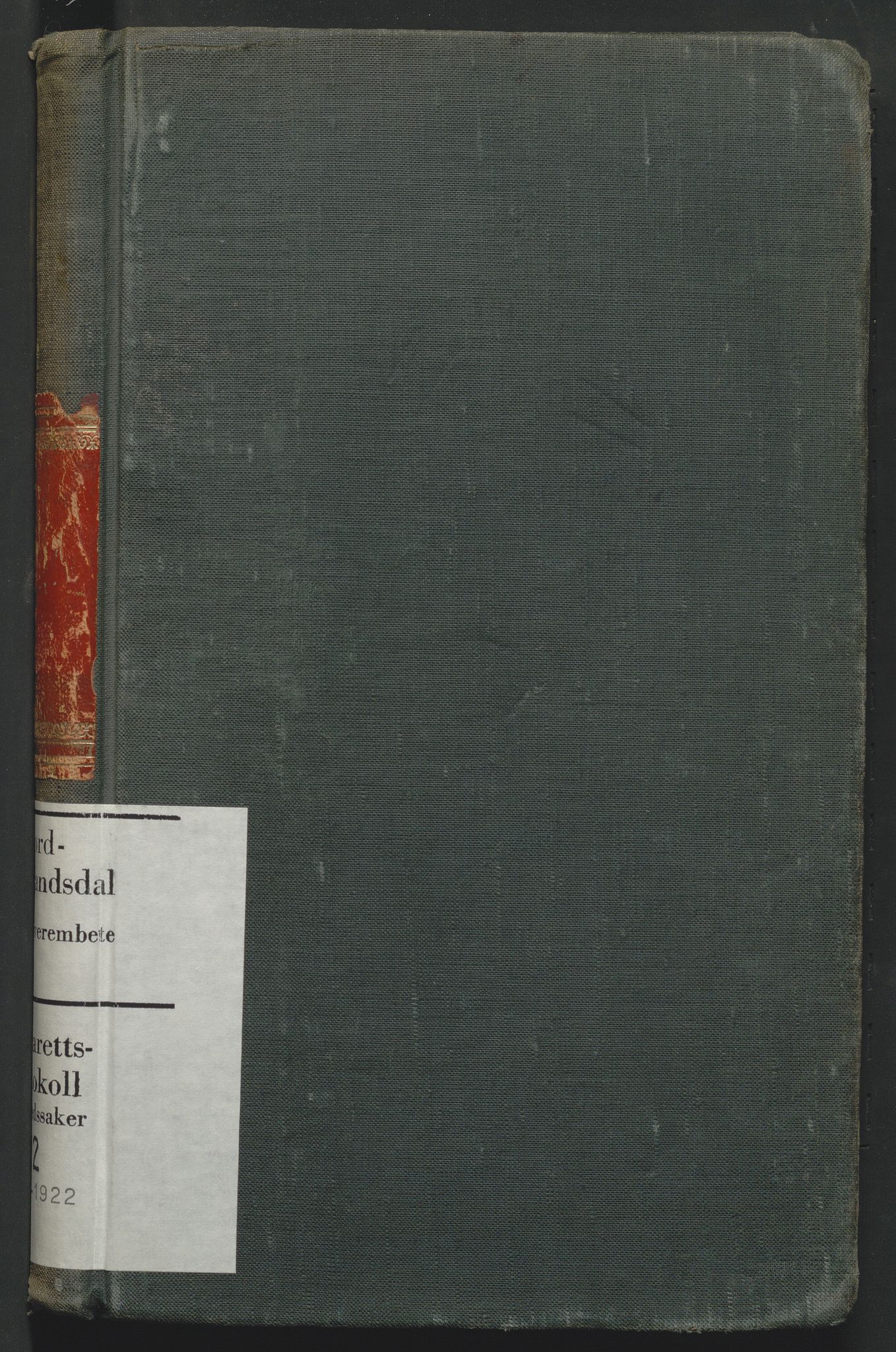 Nord-Gudbrandsdal tingrett, AV/SAH-TING-002/G/Gc/Gcb/L0012: Ekstrarettsprotokoll for åstedssaker, 1916-1922