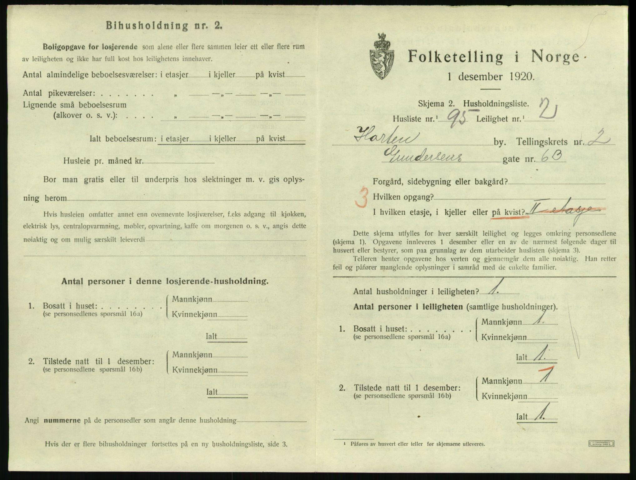 SAKO, Folketelling 1920 for 0703 Horten kjøpstad, 1920, s. 3695