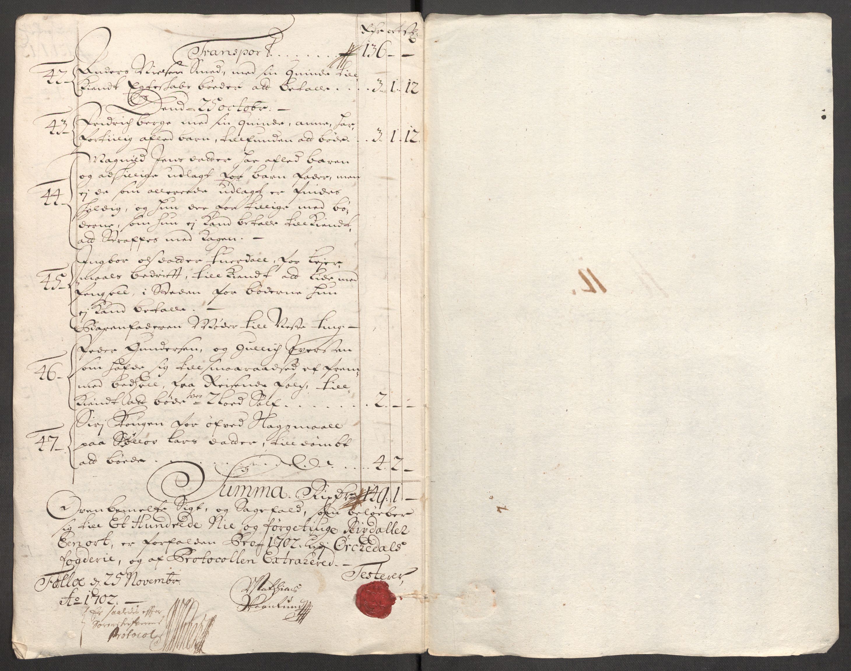 Rentekammeret inntil 1814, Reviderte regnskaper, Fogderegnskap, AV/RA-EA-4092/R60/L3952: Fogderegnskap Orkdal og Gauldal, 1702, s. 153