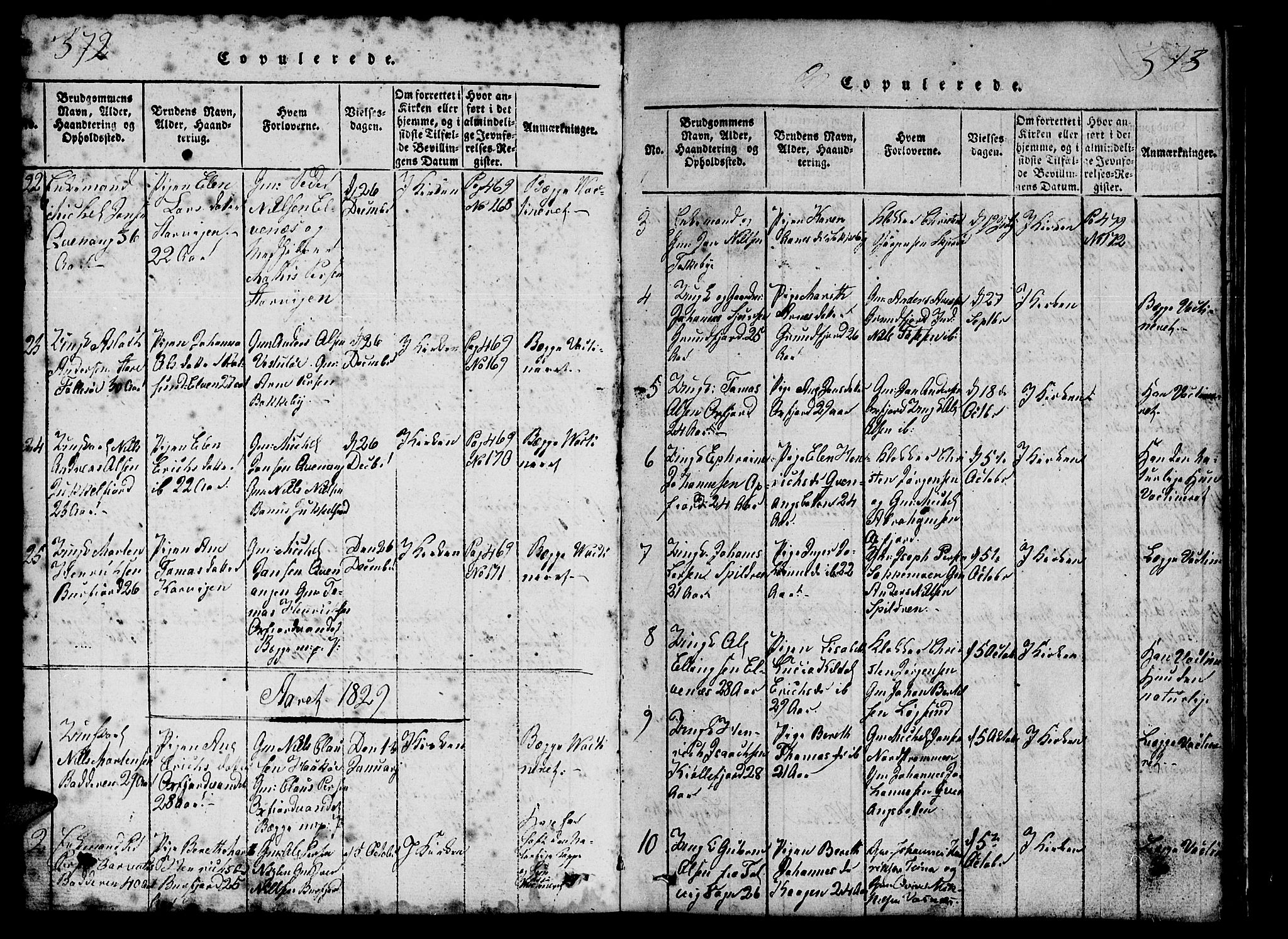 Skjervøy sokneprestkontor, AV/SATØ-S-1300/H/Ha/Hab/L0001klokker: Klokkerbok nr. 1, 1825-1838, s. 372-373