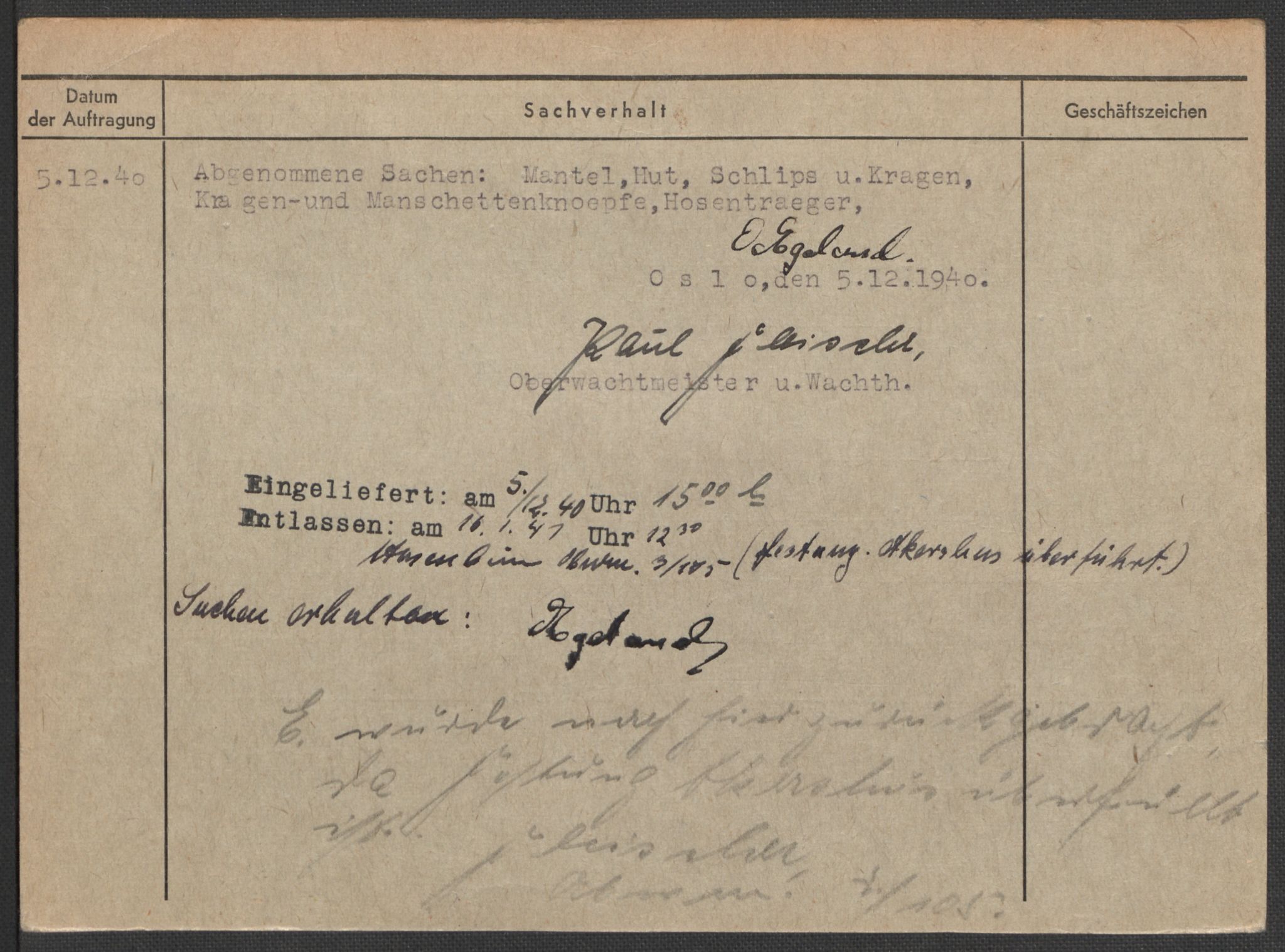 Befehlshaber der Sicherheitspolizei und des SD, AV/RA-RAFA-5969/E/Ea/Eaa/L0002: Register over norske fanger i Møllergata 19: Bj-Eng, 1940-1945, s. 1200