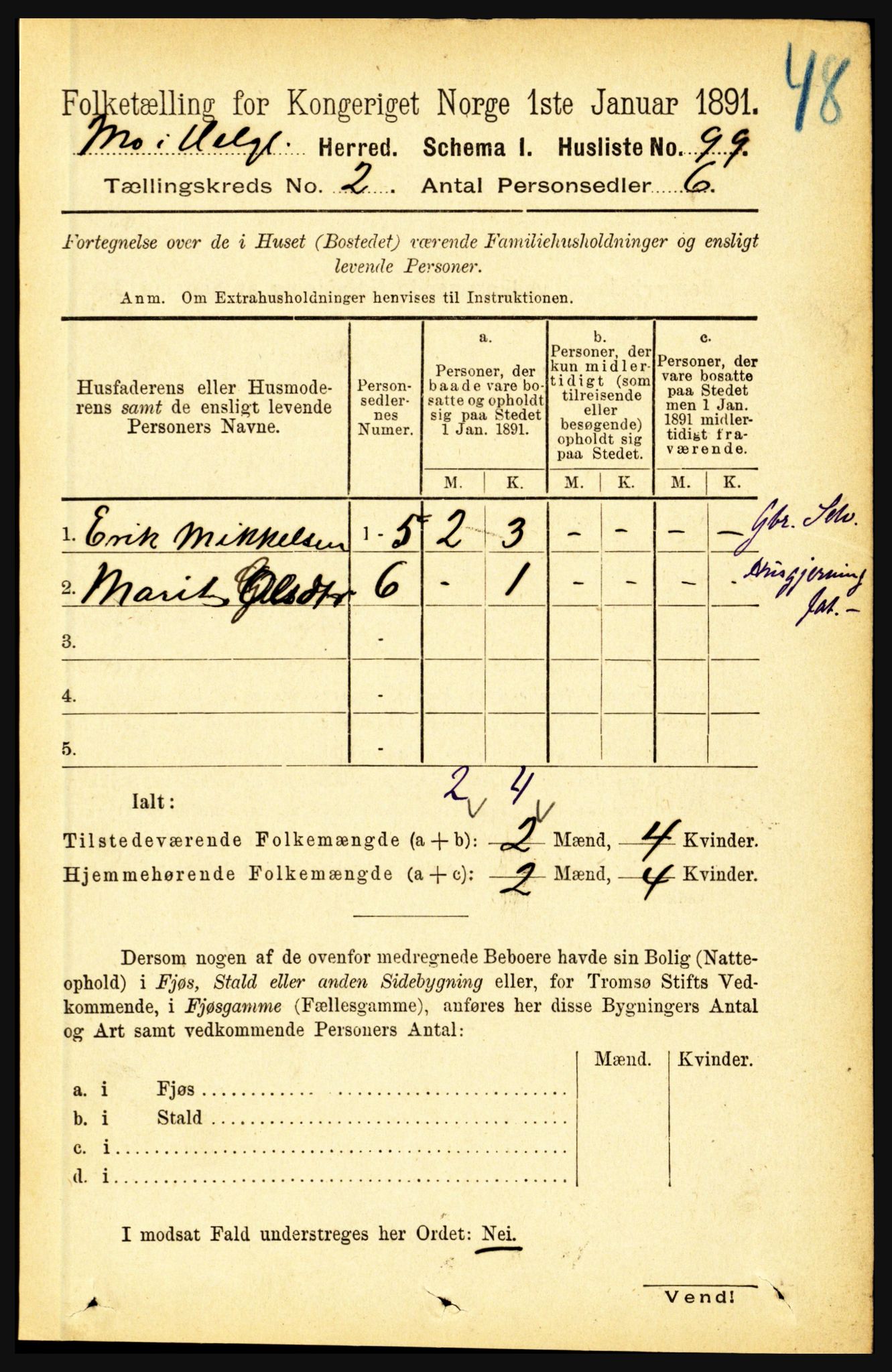 RA, Folketelling 1891 for 1833 Mo herred, 1891, s. 528