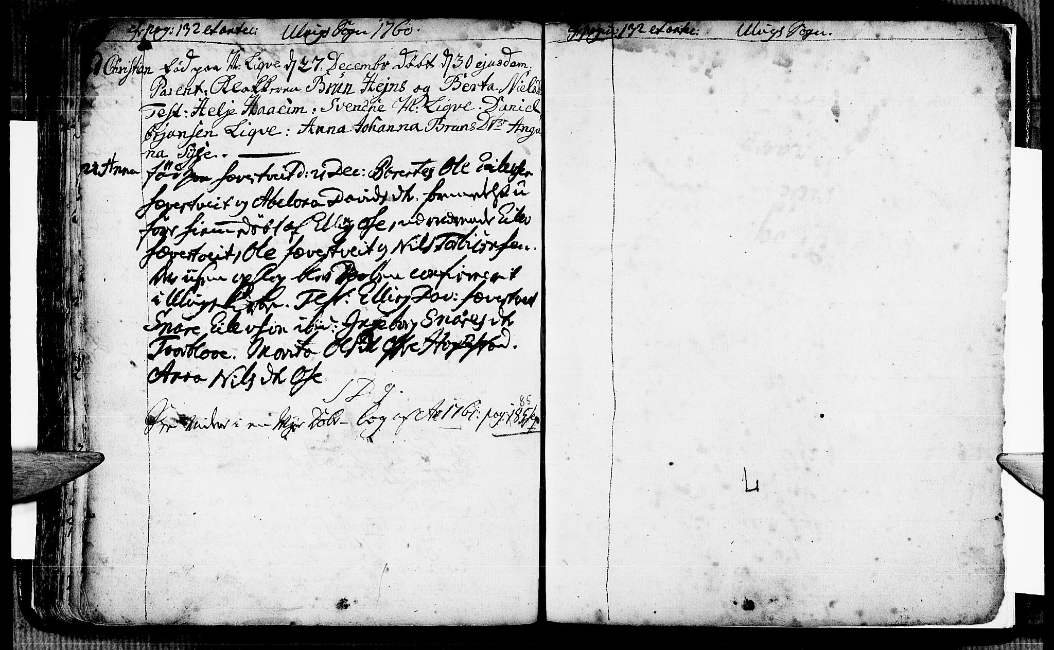 Ulvik sokneprestembete, SAB/A-78801/H/Haa: Ministerialbok nr. A 6, 1743-1761, s. 183-184