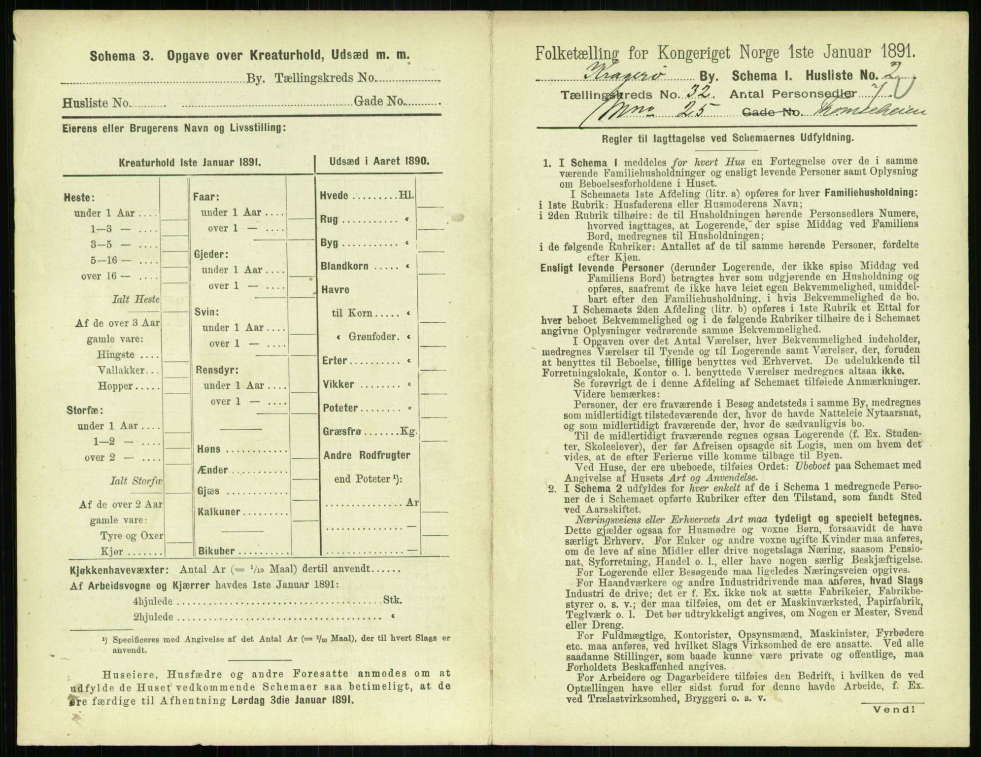 RA, Folketelling 1891 for 0801 Kragerø kjøpstad, 1891, s. 1144