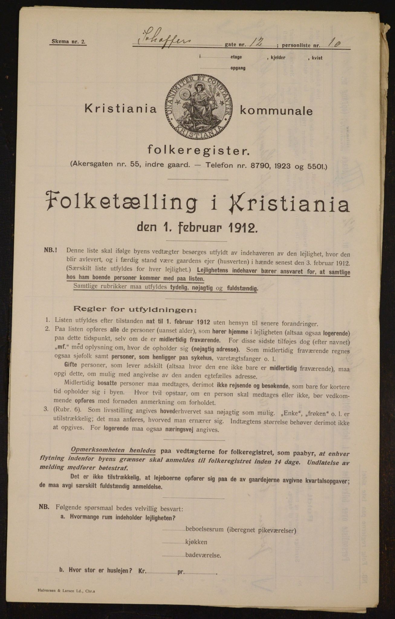 OBA, Kommunal folketelling 1.2.1912 for Kristiania, 1912, s. 93530