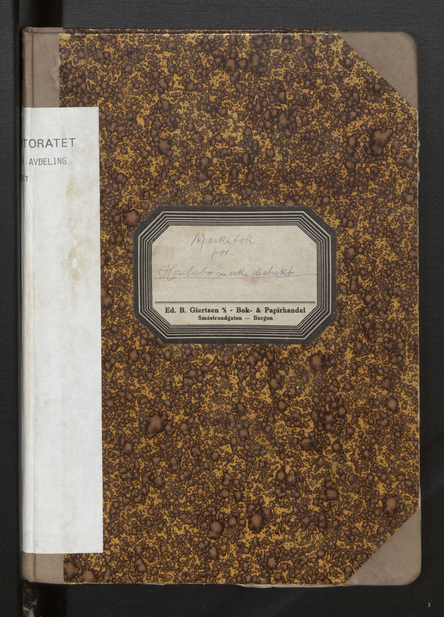 Fiskeridirektoratet - 1 Adm. ledelse - 13 Båtkontoret, AV/SAB-A-2003/I/Ia/Iah/L0070: 135.0823/3 Merkeprotokoll - Hordabø, 1948-1963