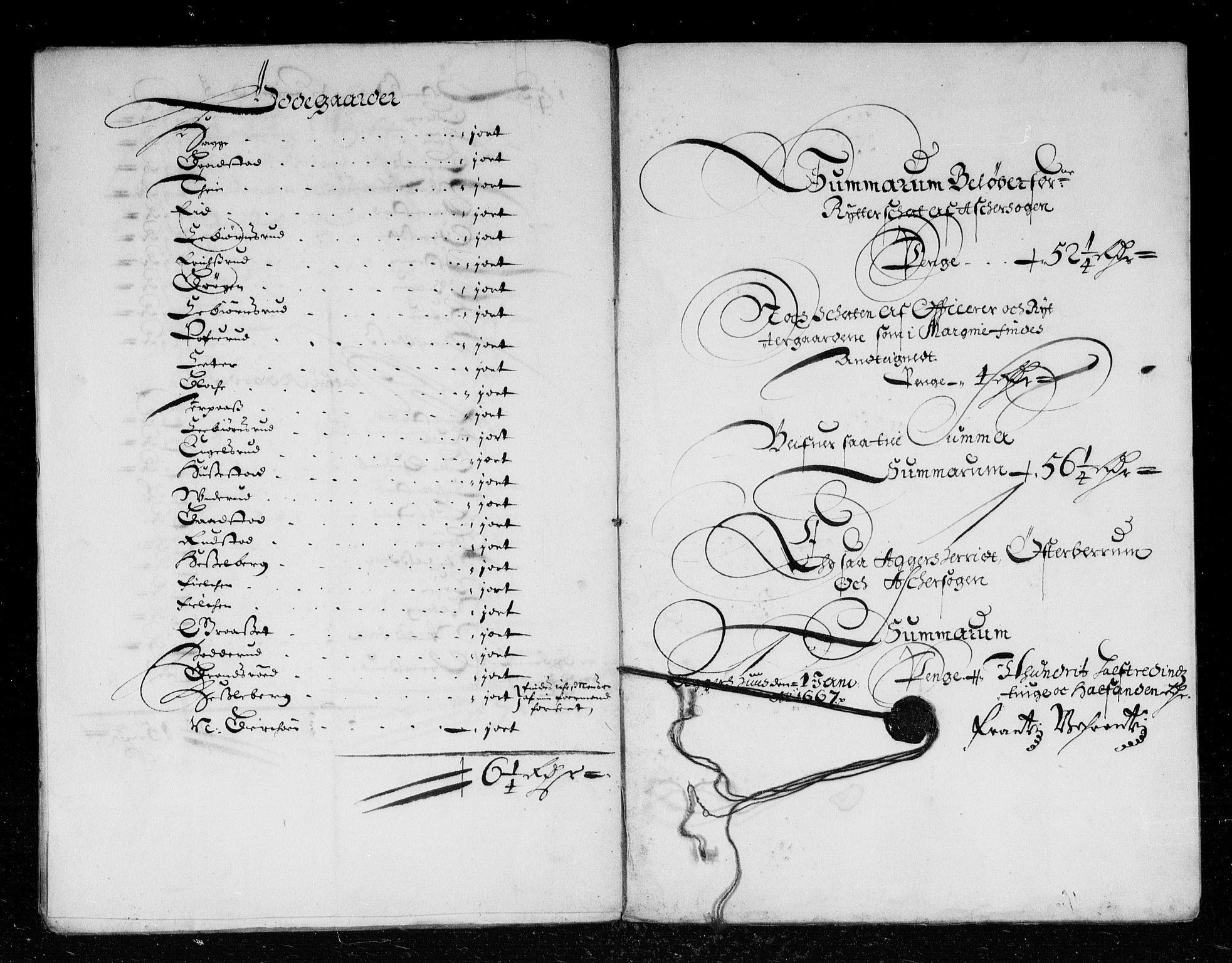 Rentekammeret inntil 1814, Reviderte regnskaper, Stiftamtstueregnskaper, Landkommissariatet på Akershus og Akershus stiftamt, AV/RA-EA-5869/R/Rb/L0040: Akershus stiftamt, 1666