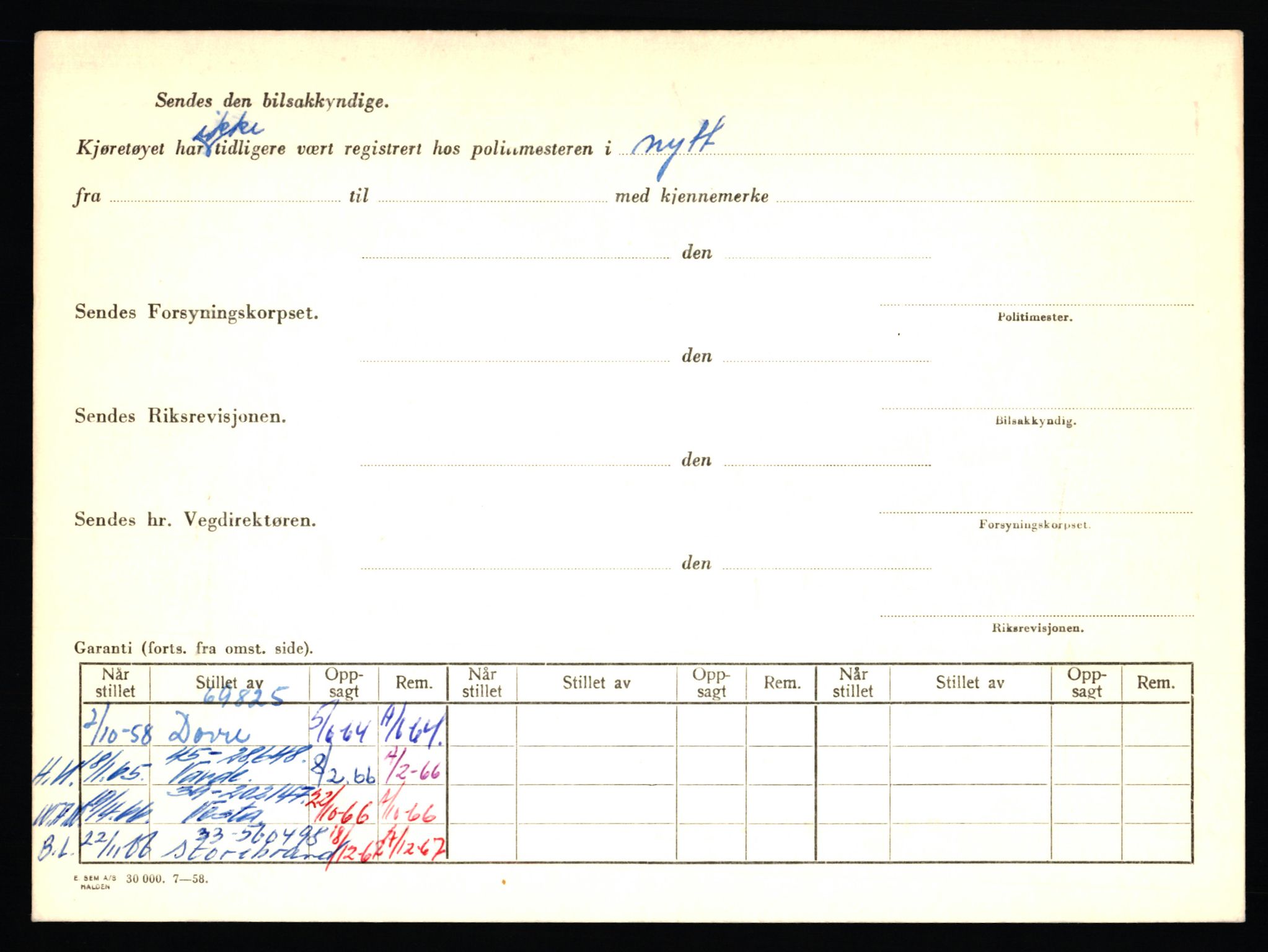 Stavanger trafikkstasjon, AV/SAST-A-101942/0/F/L0055: L-55700 - L-56499, 1930-1971, s. 1964