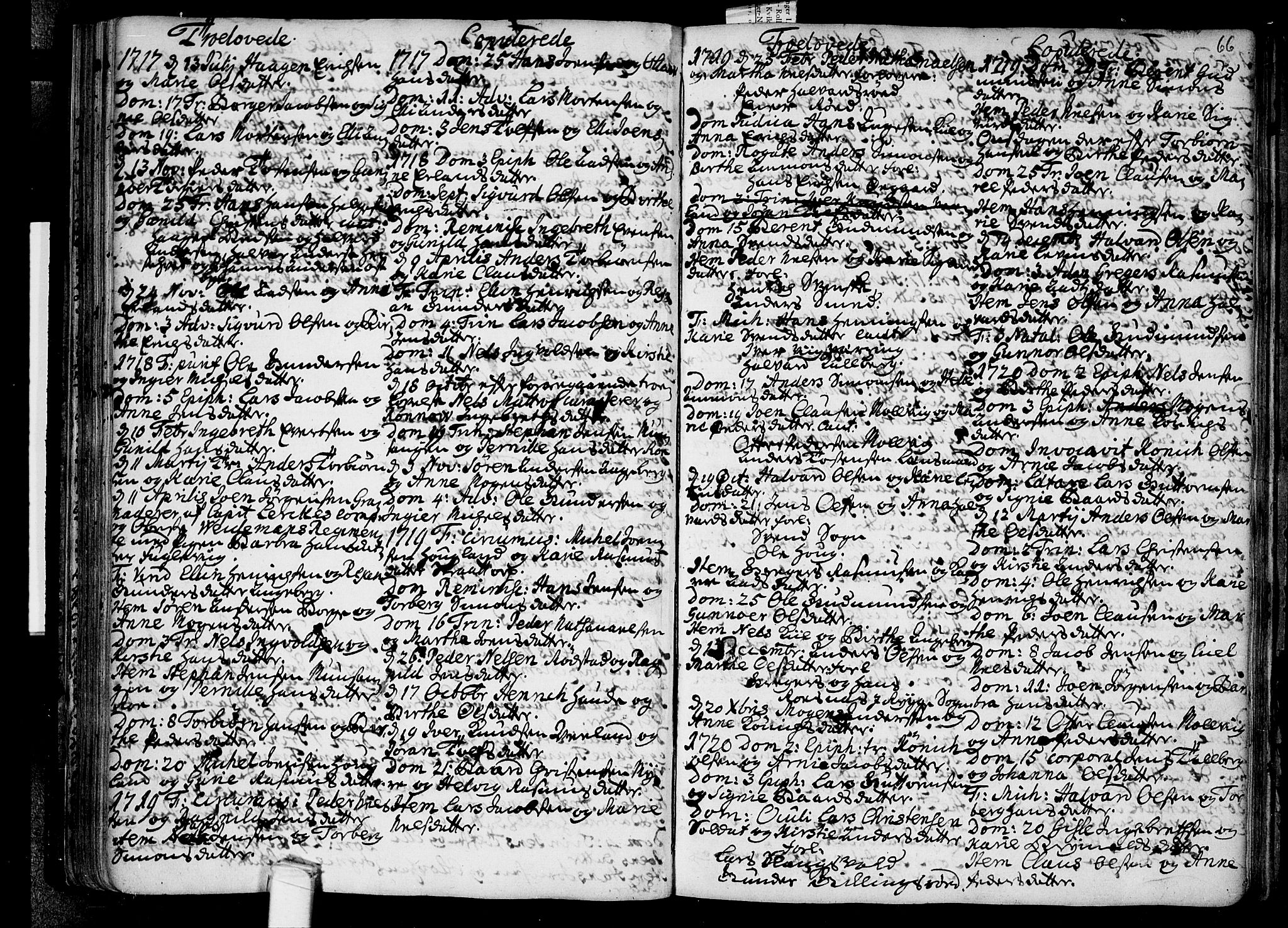 Råde prestekontor kirkebøker, AV/SAO-A-2009/F/Fa/L0001: Ministerialbok nr. 1, 1707-1762, s. 66