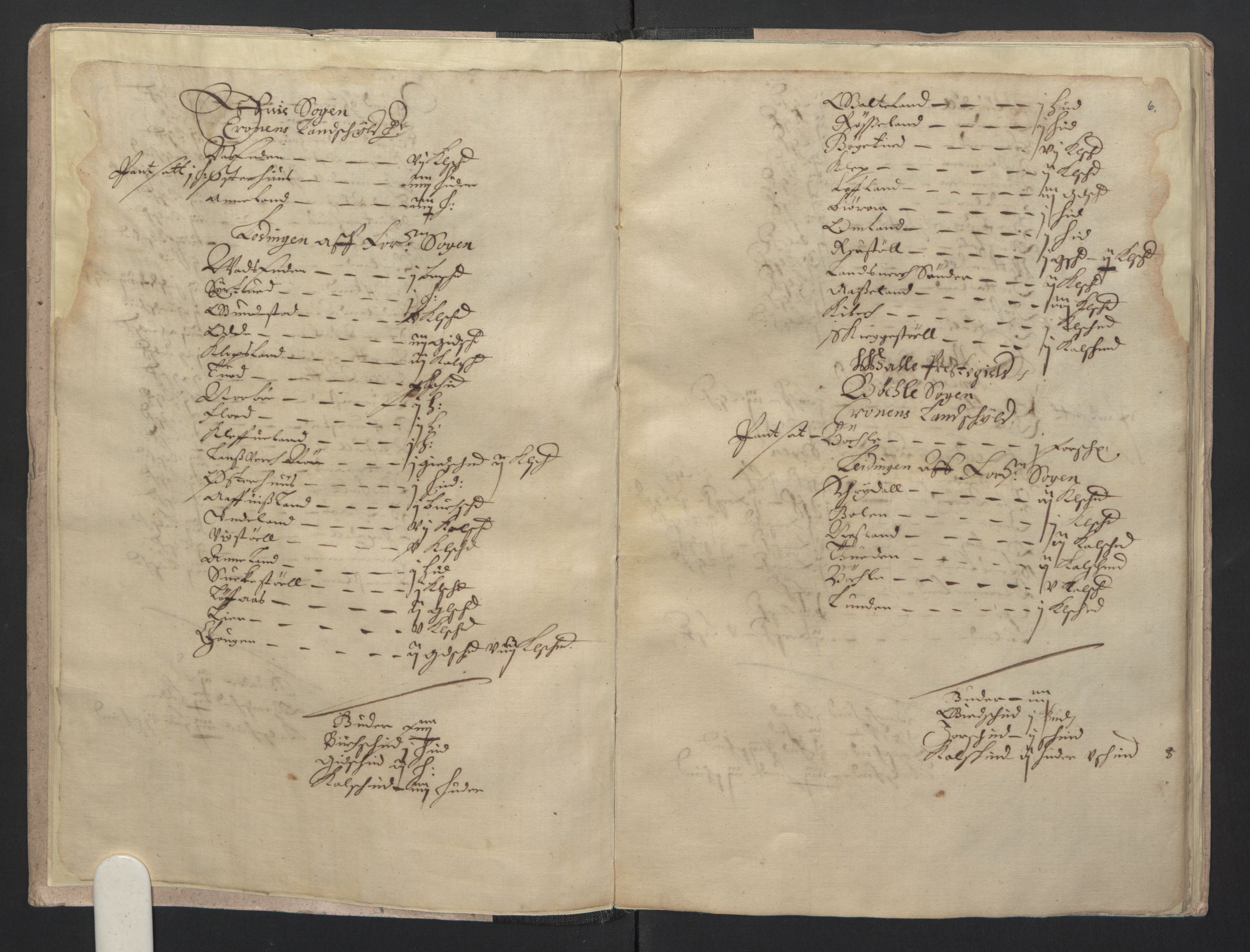 Rentekammeret inntil 1814, Realistisk ordnet avdeling, AV/RA-EA-4070/L/L0021/0003: Agder lagdømme: / Kronens jordebok. Råbyggelag, 1661, s. 5b-6a