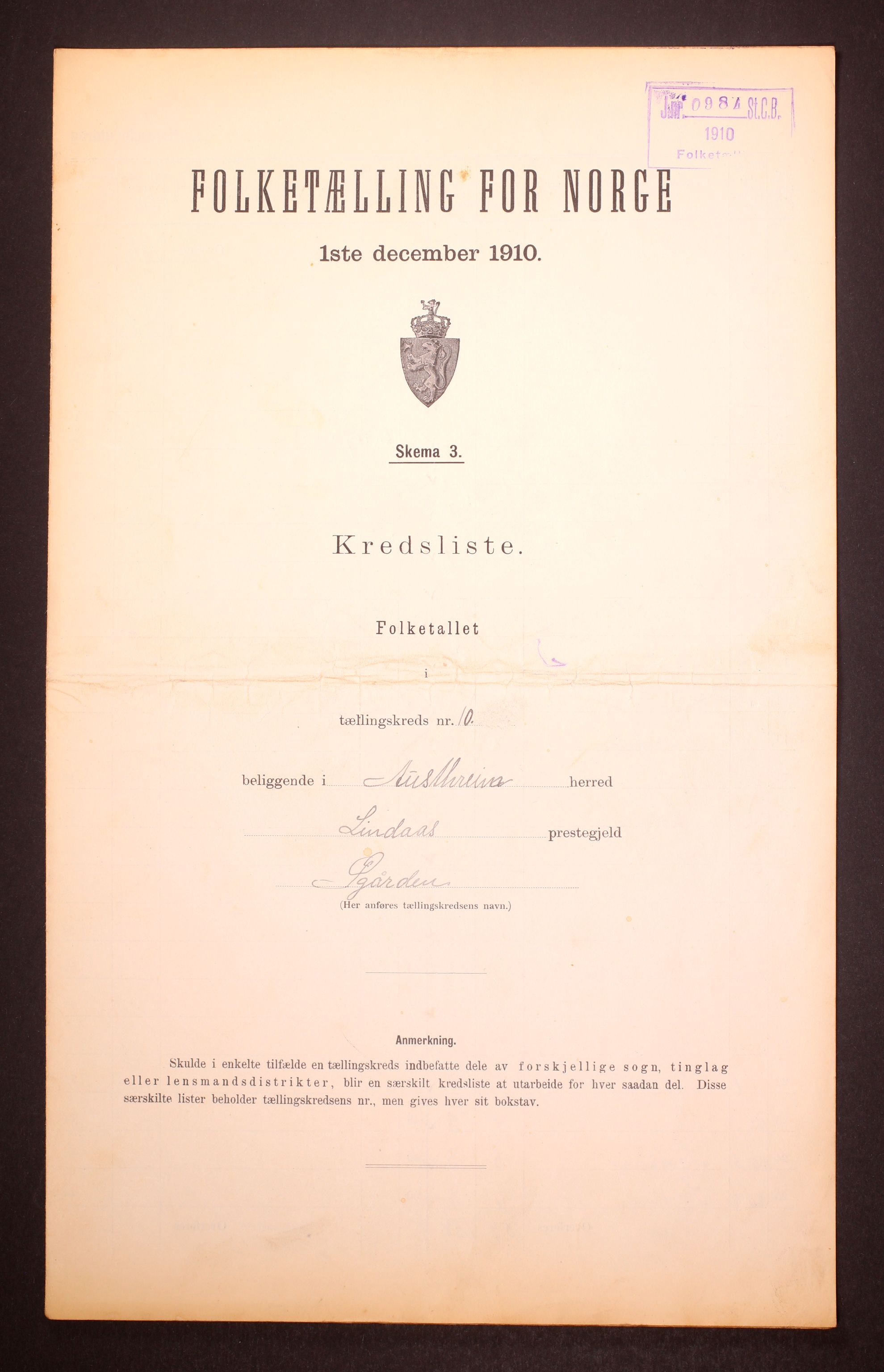 RA, Folketelling 1910 for 1264 Austrheim herred, 1910, s. 31